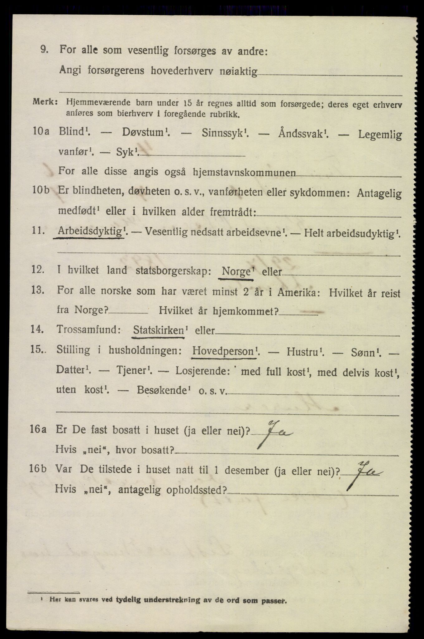 SAK, 1920 census for Tromøy, 1920, p. 4438