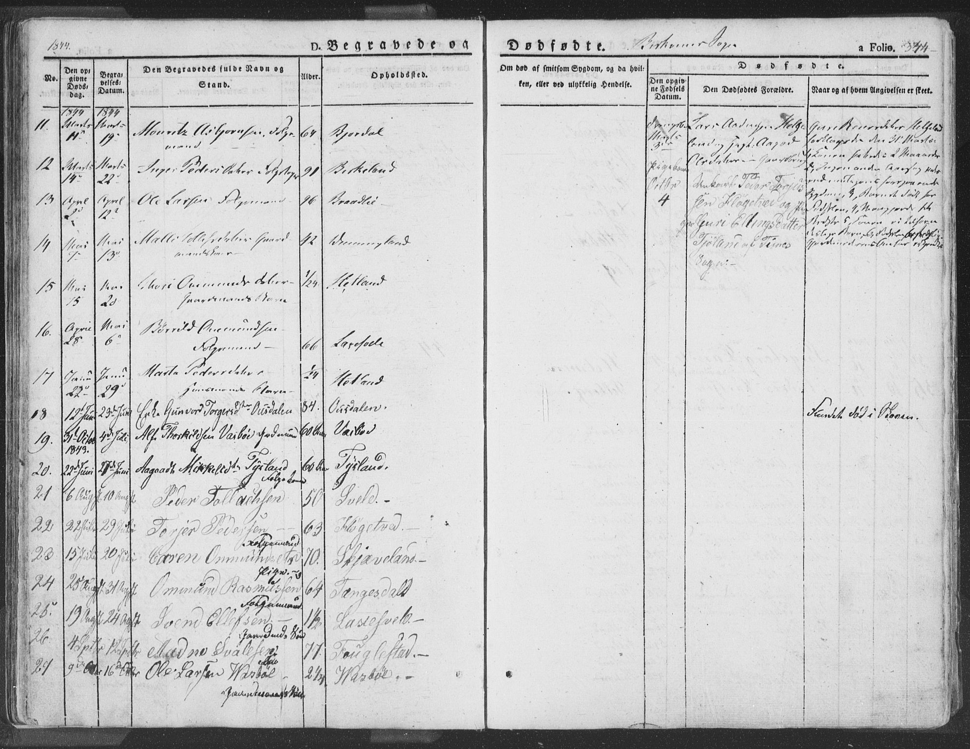 Helleland sokneprestkontor, AV/SAST-A-101810: Parish register (official) no. A 6.2, 1834-1863, p. 344