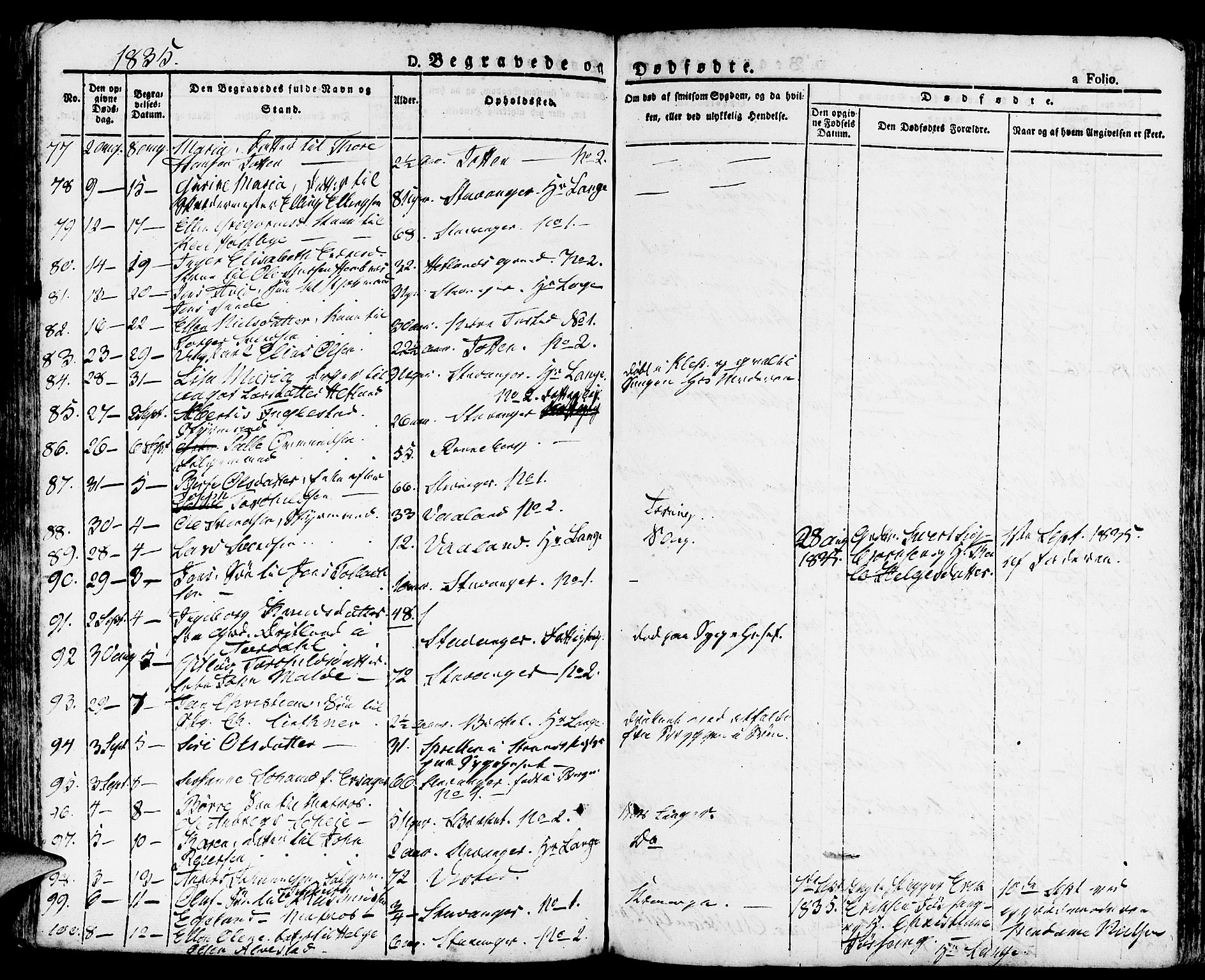 Domkirken sokneprestkontor, AV/SAST-A-101812/001/30/30BA/L0011: Parish register (official) no. A 11, 1832-1856