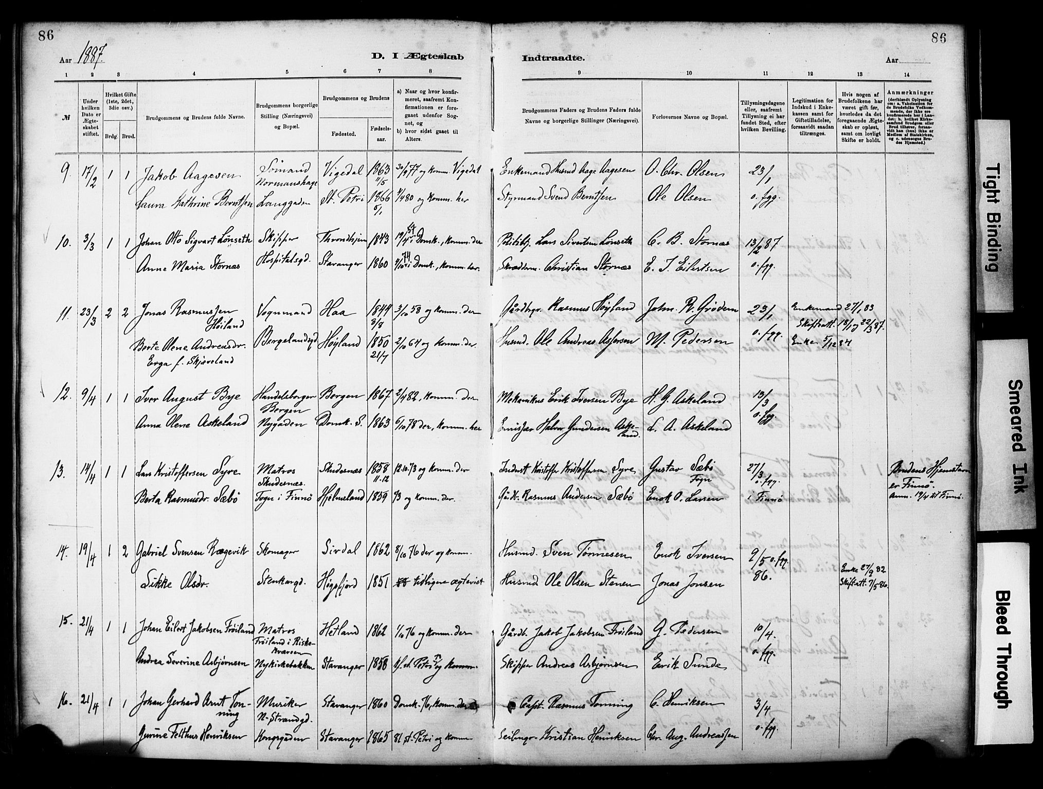 St. Petri sokneprestkontor, SAST/A-101813/001/30/30BA/L0018: Parish register (official) no. A 19, 1879-1900, p. 86