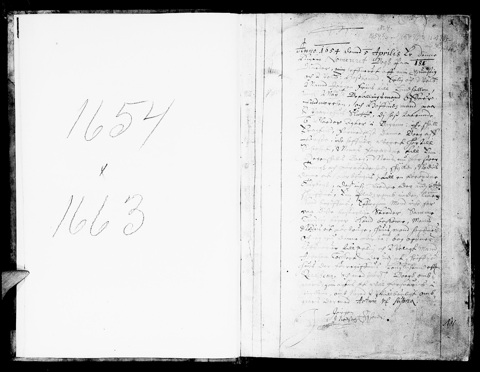 Finnmark sorenskriveri, AV/SATØ-S-0053/F/Fa/L0009: Justisprotokoller, 1654-1663, p. 0b-1a