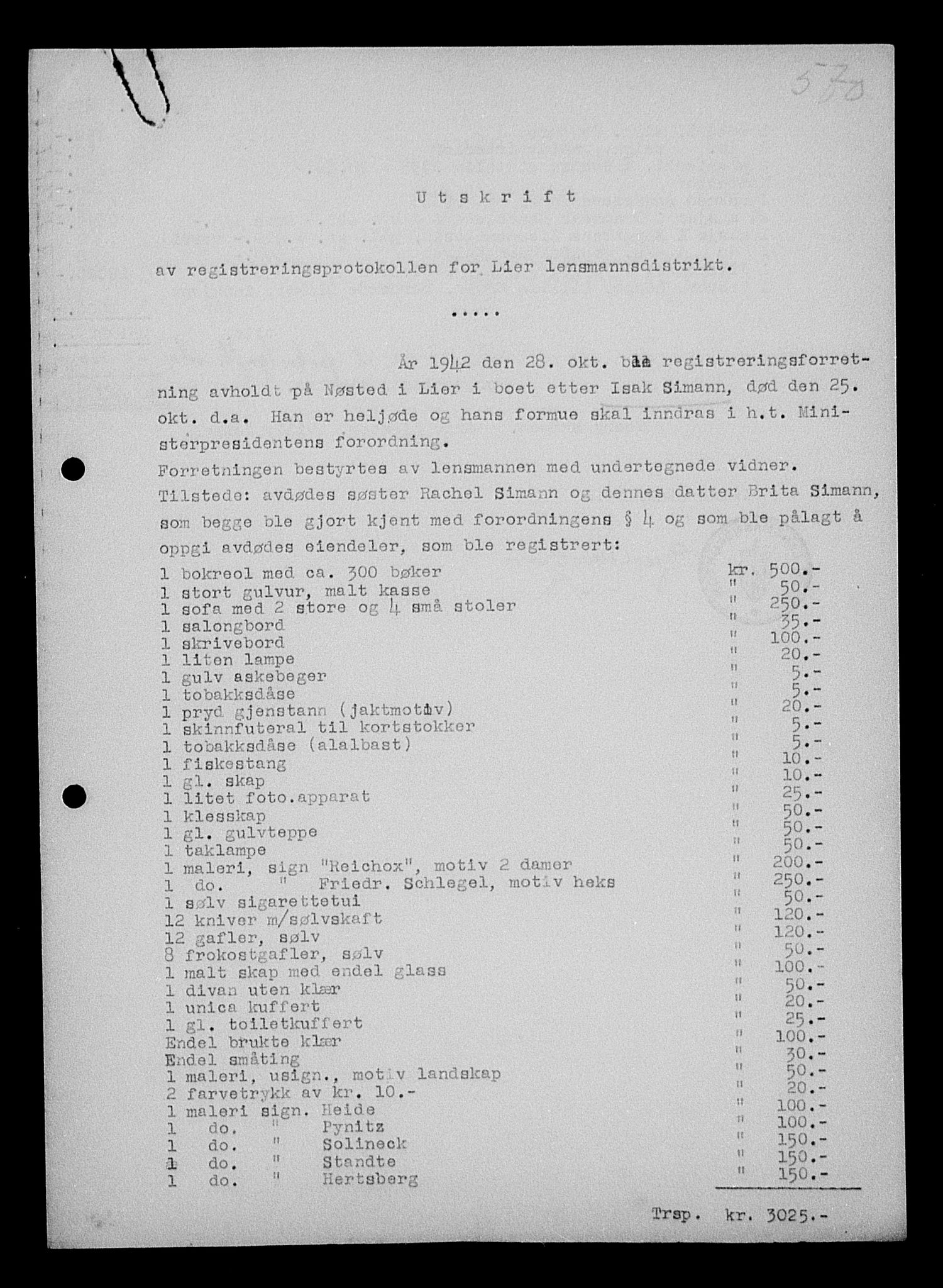 Justisdepartementet, Tilbakeføringskontoret for inndratte formuer, RA/S-1564/H/Hc/Hcd/L1007: --, 1945-1947, p. 131