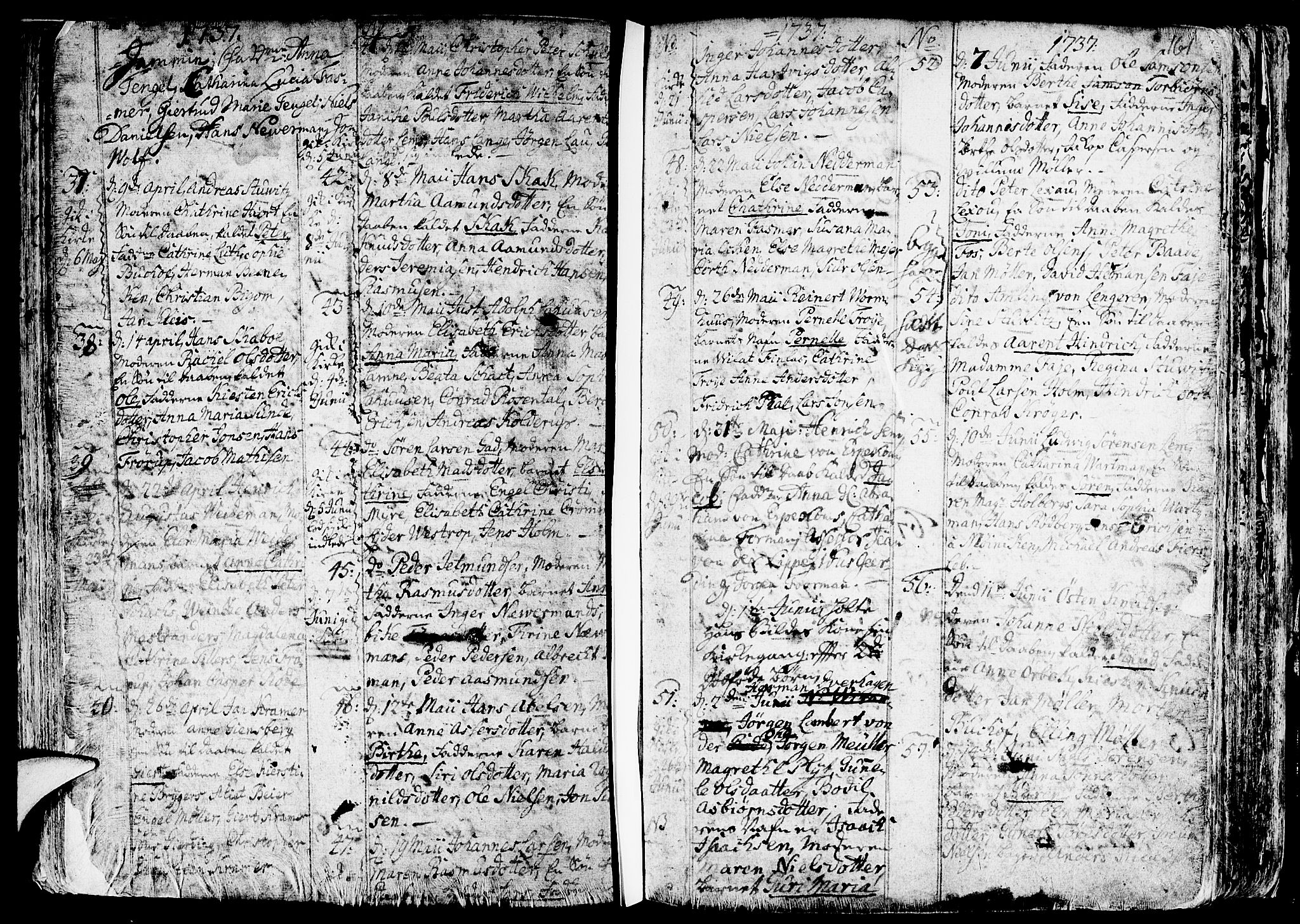 Nykirken Sokneprestembete, AV/SAB-A-77101/H/Haa/L0003: Parish register (official) no. A 3, 1717-1764, p. 161