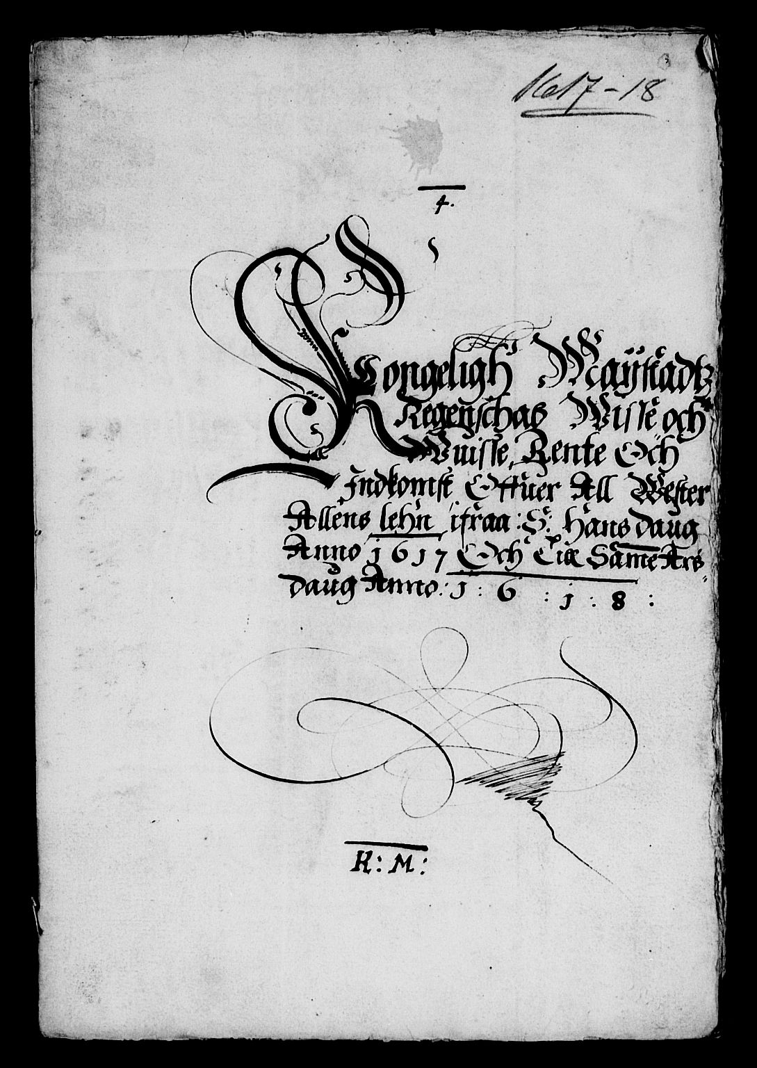 Rentekammeret inntil 1814, Reviderte regnskaper, Lensregnskaper, AV/RA-EA-5023/R/Rb/Rbz/L0009: Nordlandenes len, 1617-1618