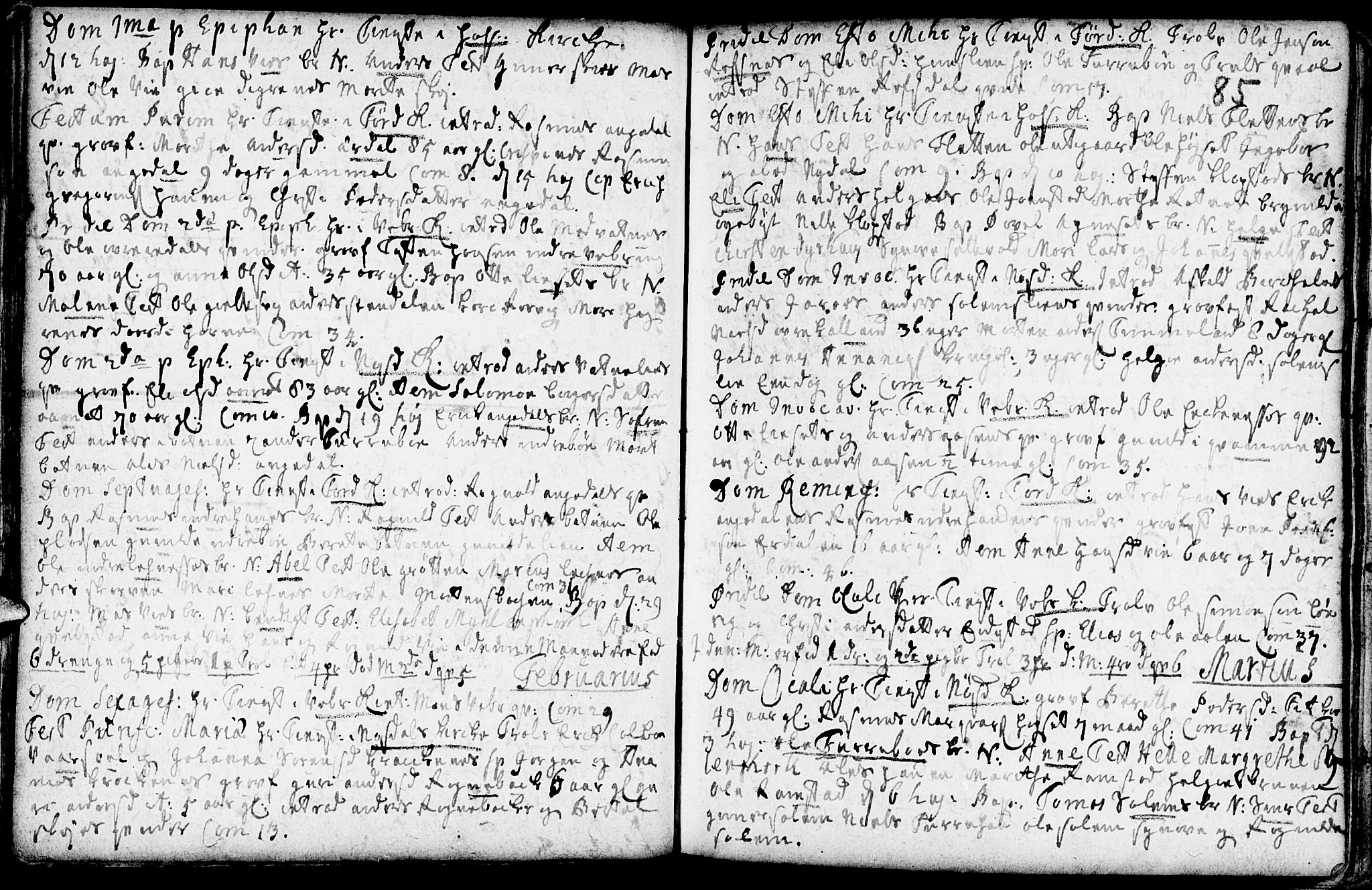 Førde sokneprestembete, AV/SAB-A-79901/H/Haa/Haaa/L0002: Parish register (official) no. A 2, 1728-1748, p. 85