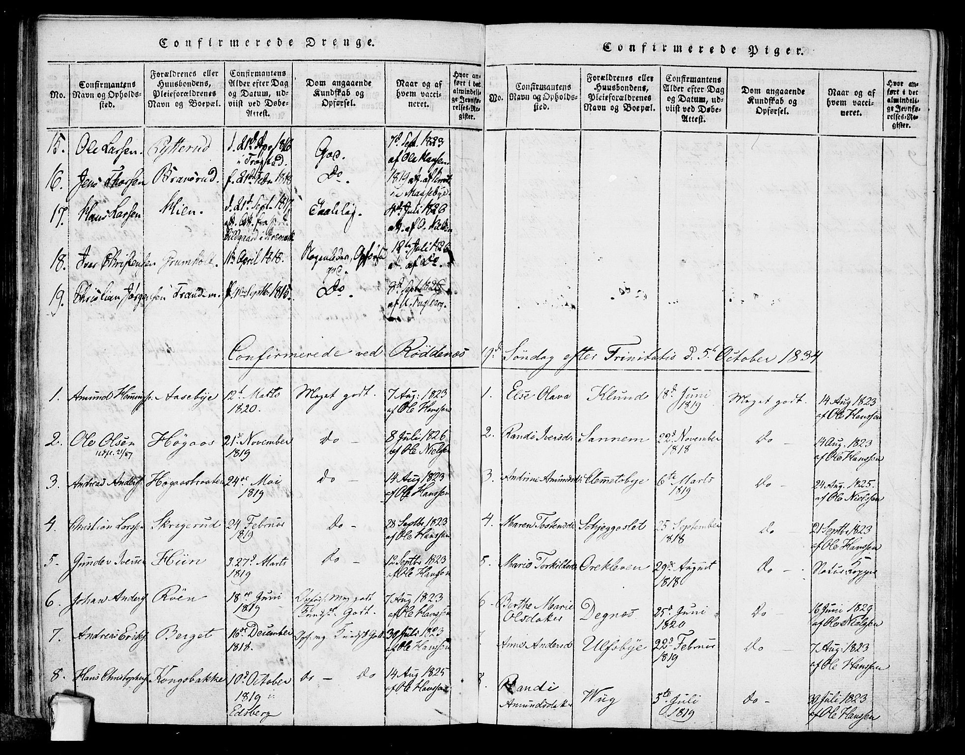 Rødenes prestekontor Kirkebøker, AV/SAO-A-2005/F/Fa/L0004: Parish register (official) no. I 4, 1814-1838, p. 26