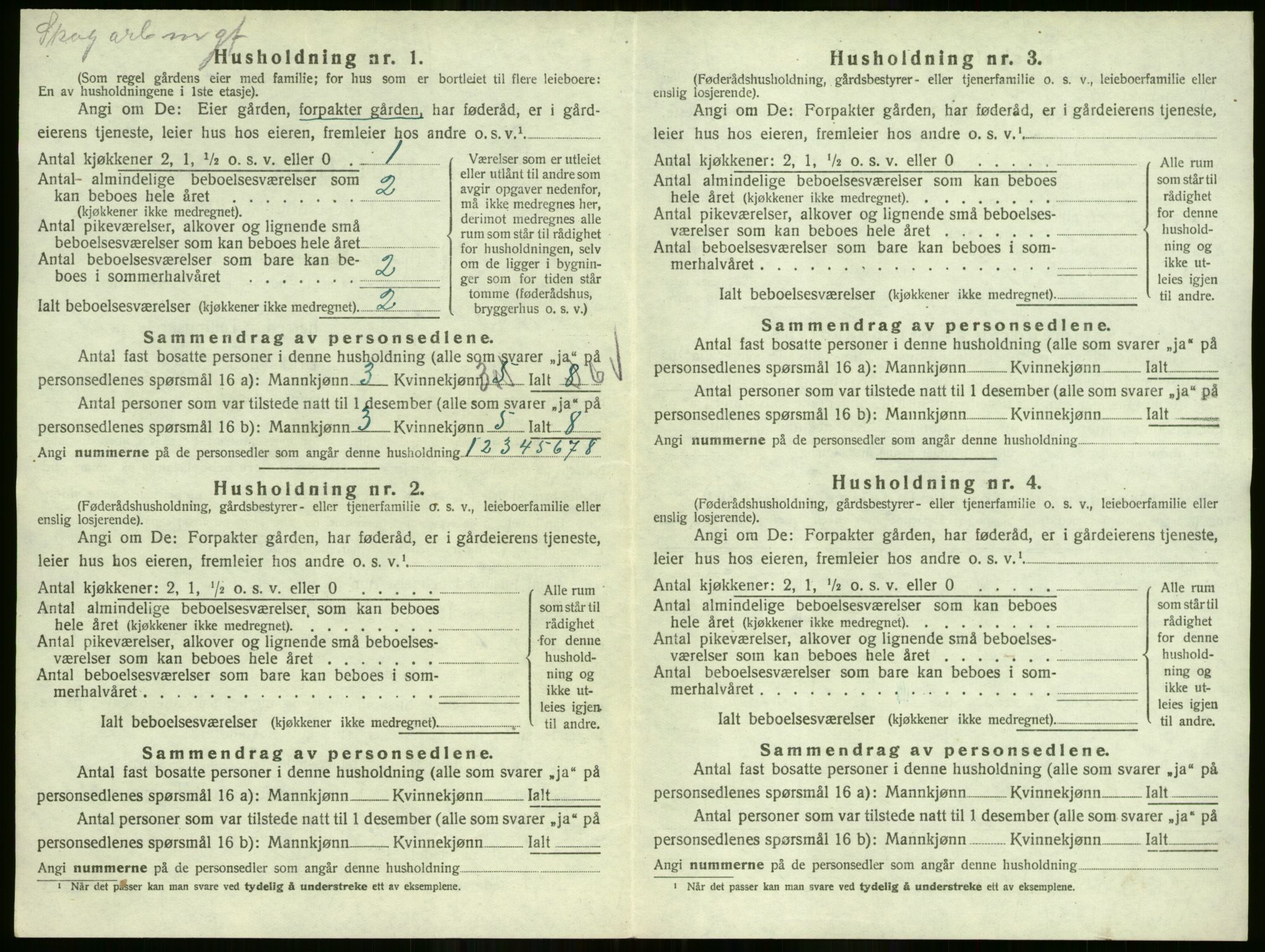 SAO, 1920 census for Aurskog, 1920, p. 29