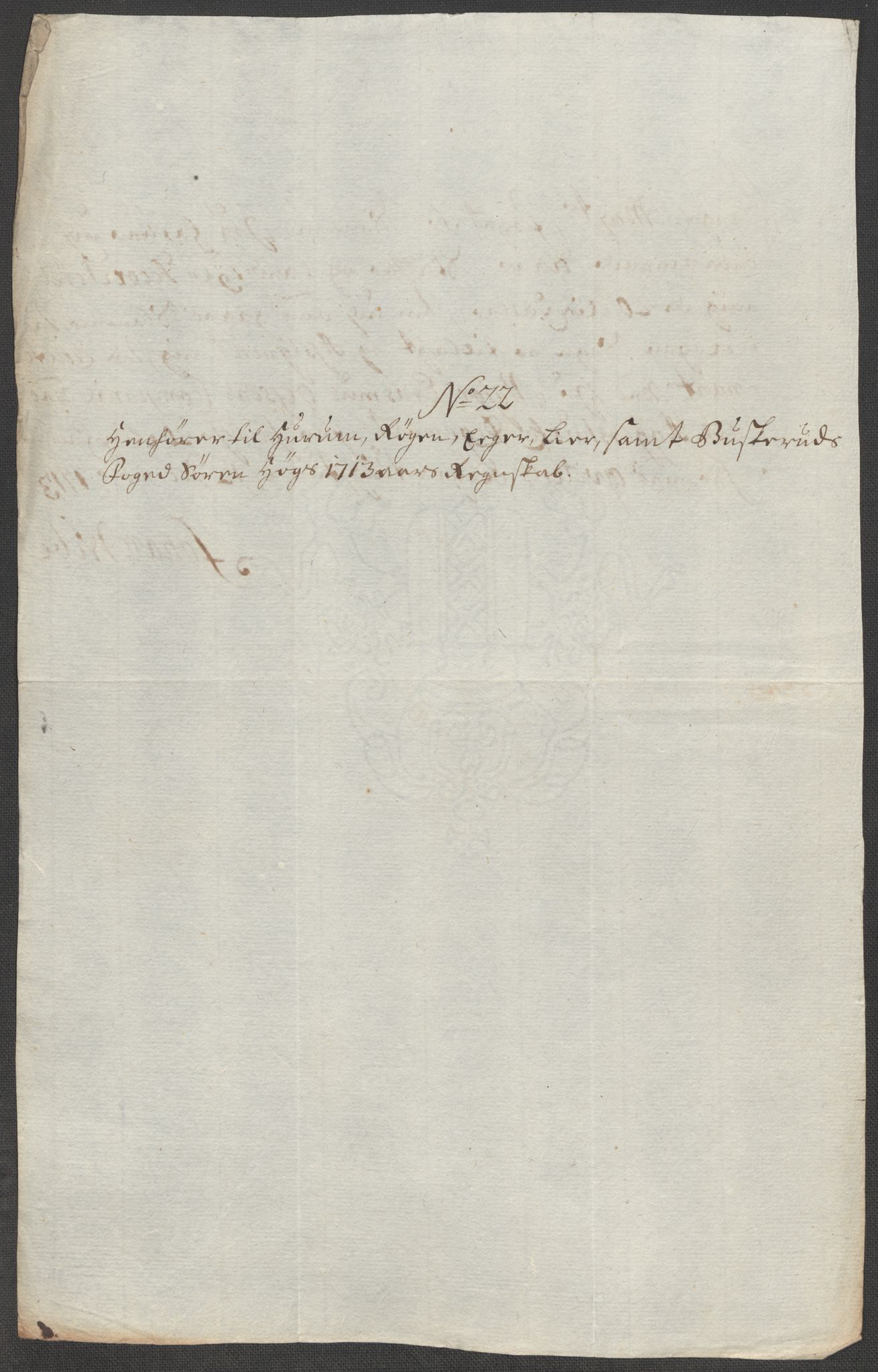 Rentekammeret inntil 1814, Reviderte regnskaper, Fogderegnskap, AV/RA-EA-4092/R31/L1708: Fogderegnskap Hurum, Røyken, Eiker, Lier og Buskerud, 1713, p. 359