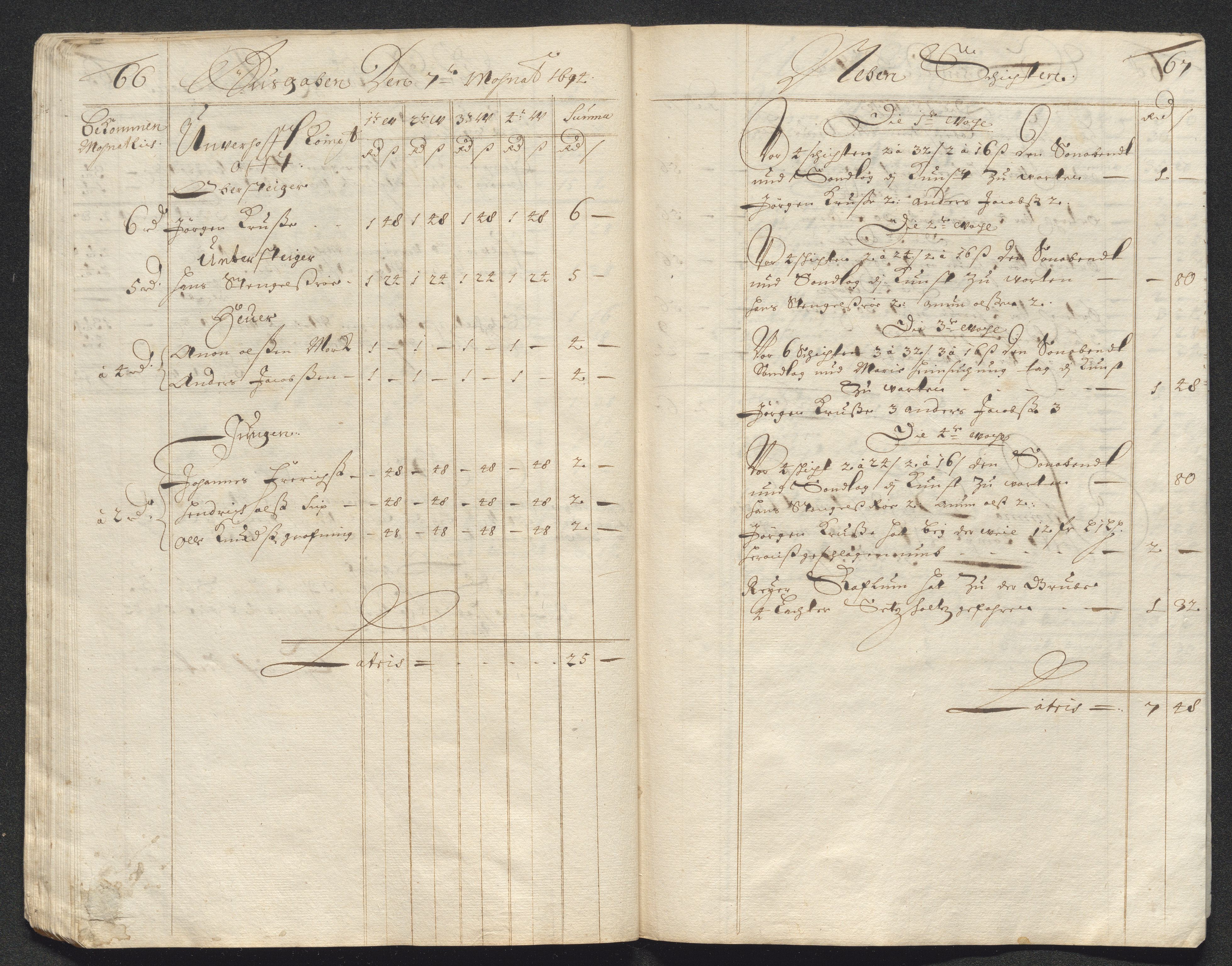 Kongsberg Sølvverk 1623-1816, SAKO/EA-3135/001/D/Dc/Dcd/L0067: Utgiftsregnskap for gruver m.m. , 1694, p. 309