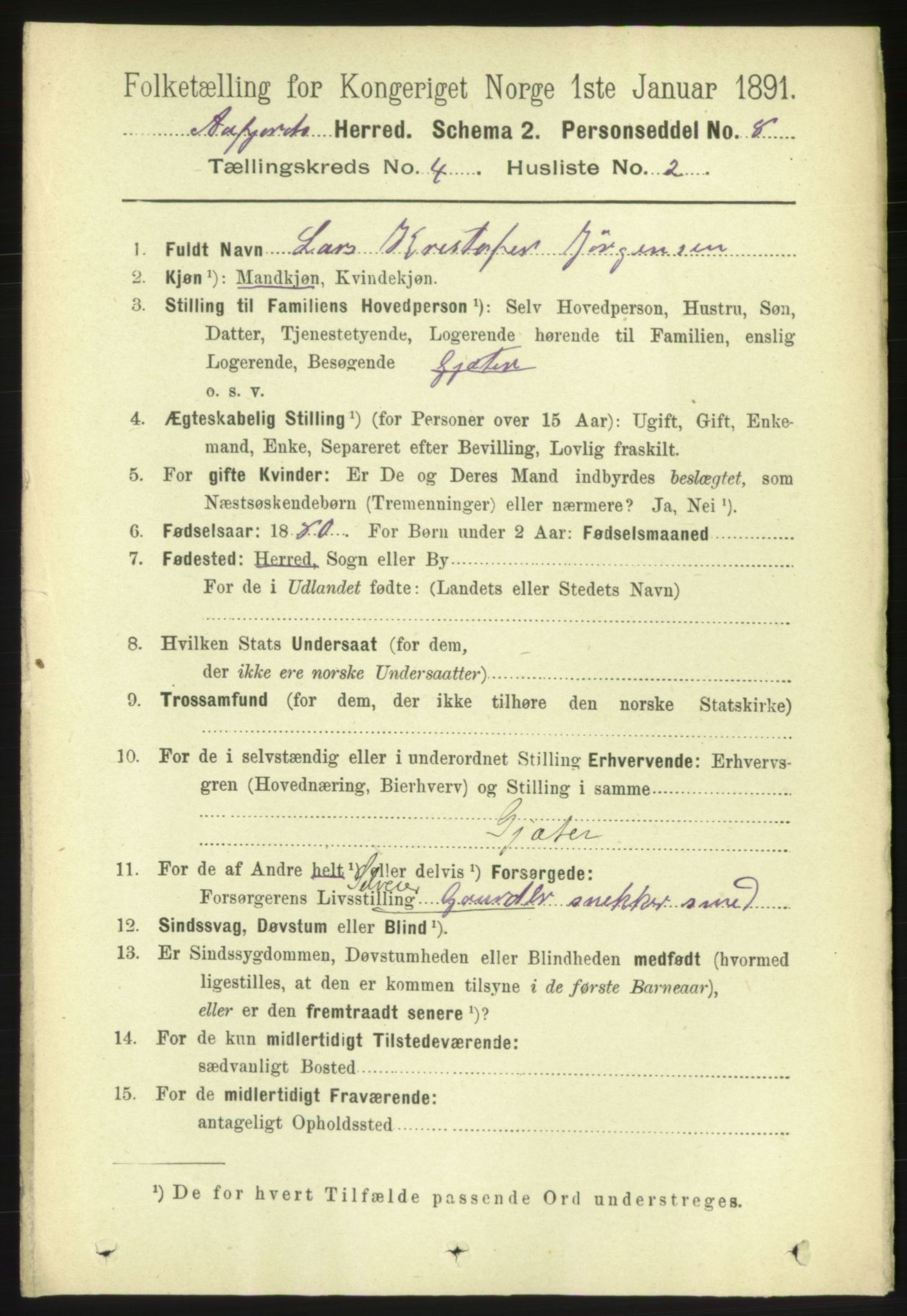 RA, 1891 census for 1630 Åfjord, 1891, p. 803