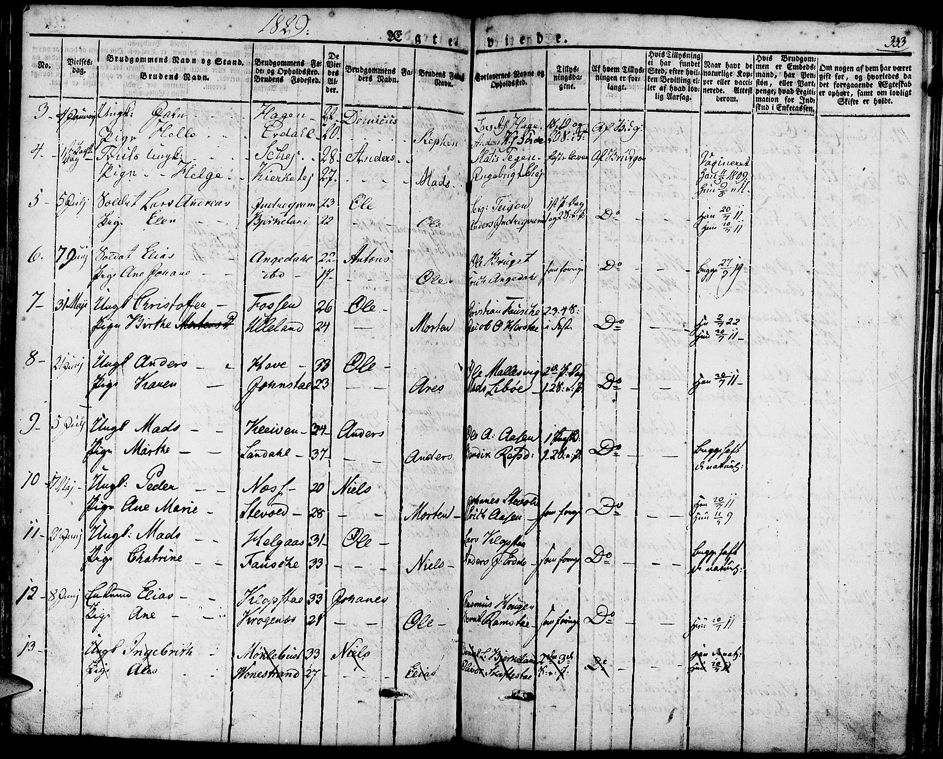 Førde sokneprestembete, SAB/A-79901/H/Haa/Haaa/L0006: Parish register (official) no. A 6, 1821-1842, p. 333