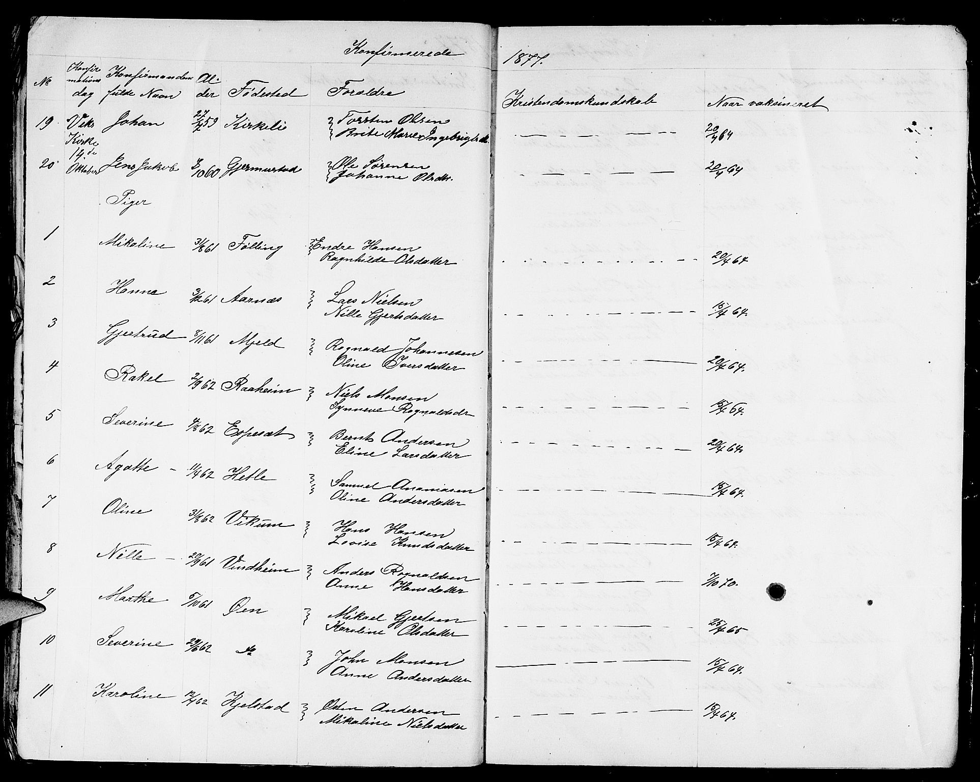 Gaular sokneprestembete, AV/SAB-A-80001/H/Hab: Parish register (copy) no. C 2, 1864-1877