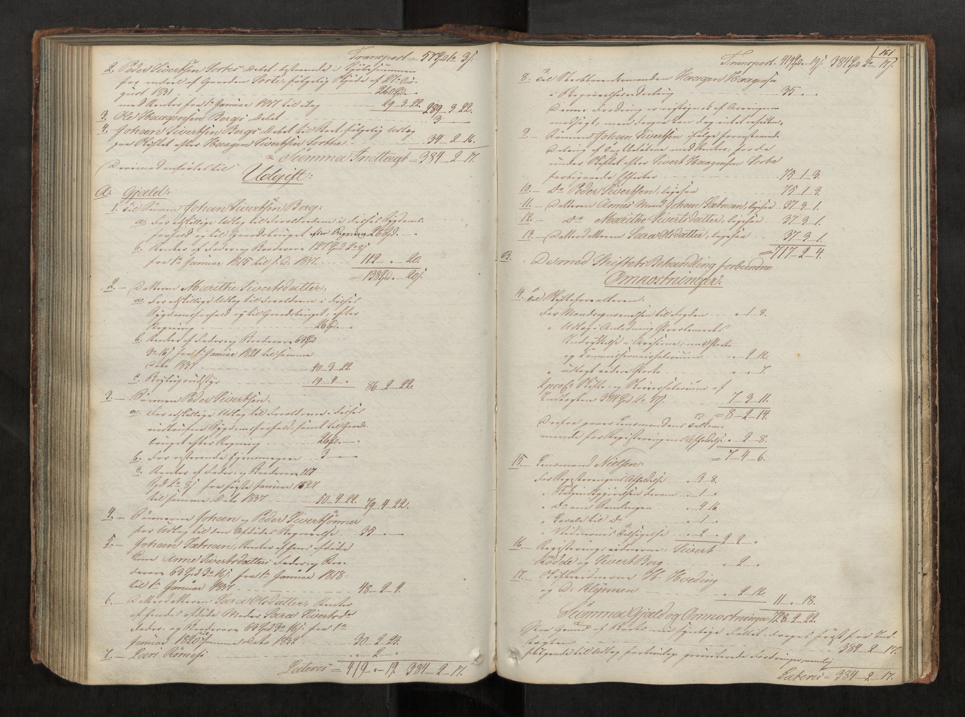 Stjør- og Verdal sorenskriveri, AV/SAT-A-4167/1/3/3A/L0027: Skifteprotokoll 22, 1831-1841, p. 161