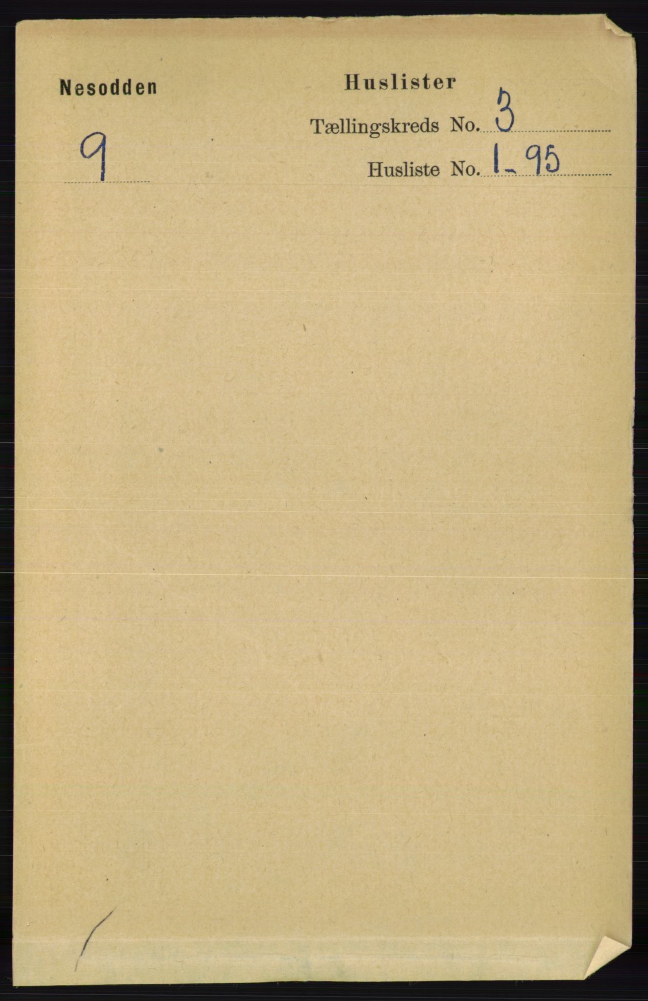 RA, 1891 census for 0216 Nesodden, 1891, p. 965