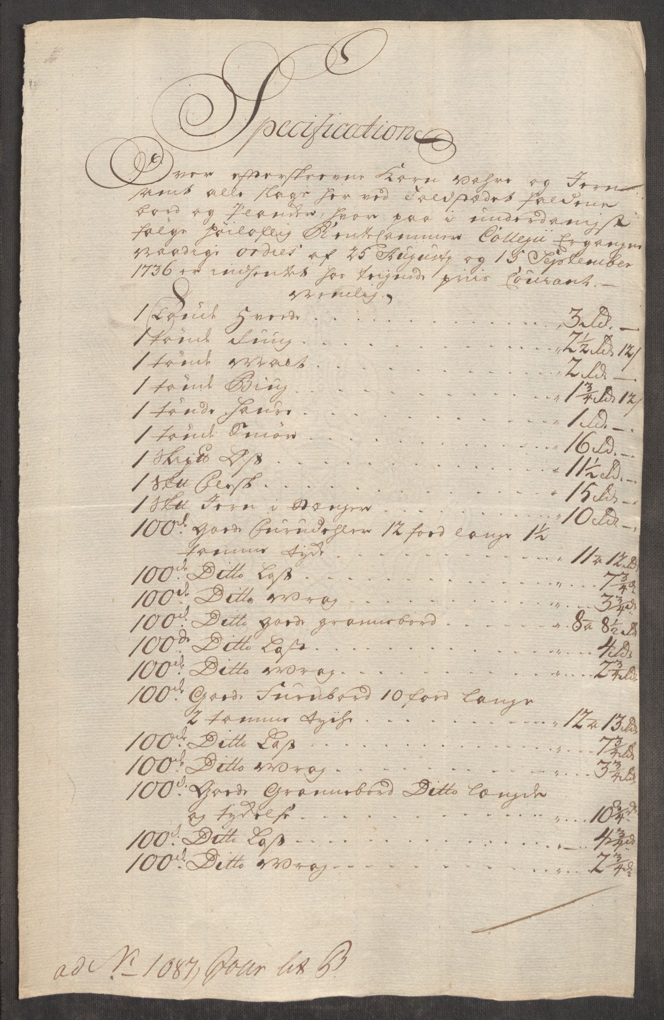 Rentekammeret inntil 1814, Realistisk ordnet avdeling, AV/RA-EA-4070/Oe/L0003: [Ø1]: Priskuranter, 1745-1748, p. 728