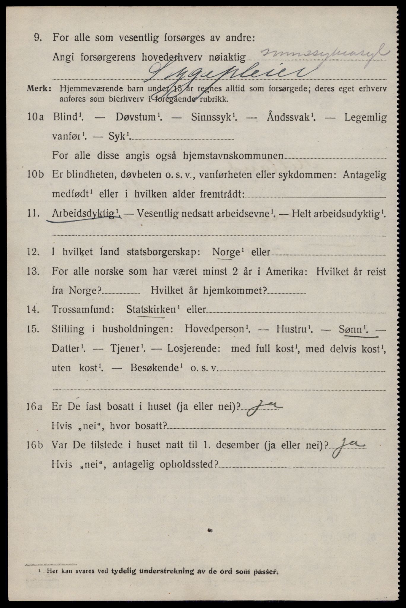 SAST, 1920 census for Hetland, 1920, p. 22800