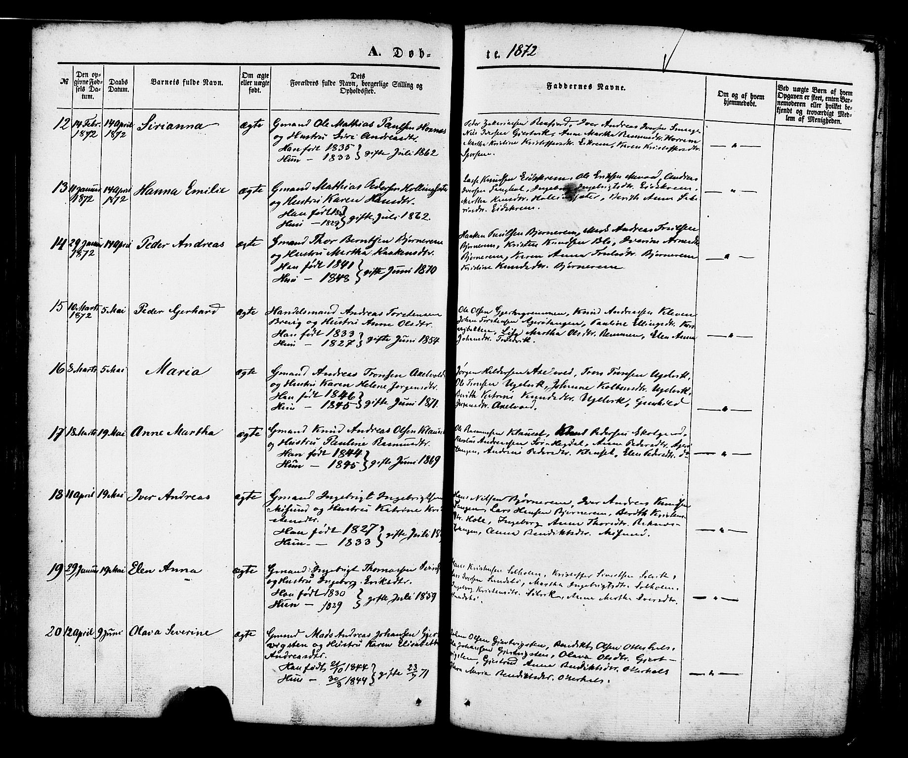 Ministerialprotokoller, klokkerbøker og fødselsregistre - Møre og Romsdal, AV/SAT-A-1454/560/L0719: Parish register (official) no. 560A03, 1845-1872, p. 116