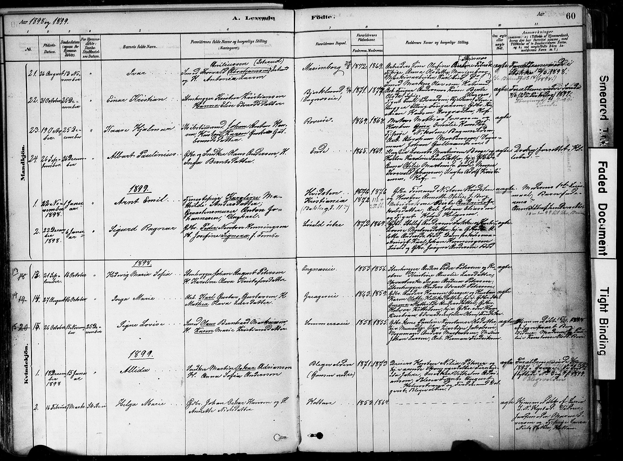 Botne kirkebøker, AV/SAKO-A-340/F/Fa/L0007: Parish register (official) no. I 7, 1878-1910, p. 60