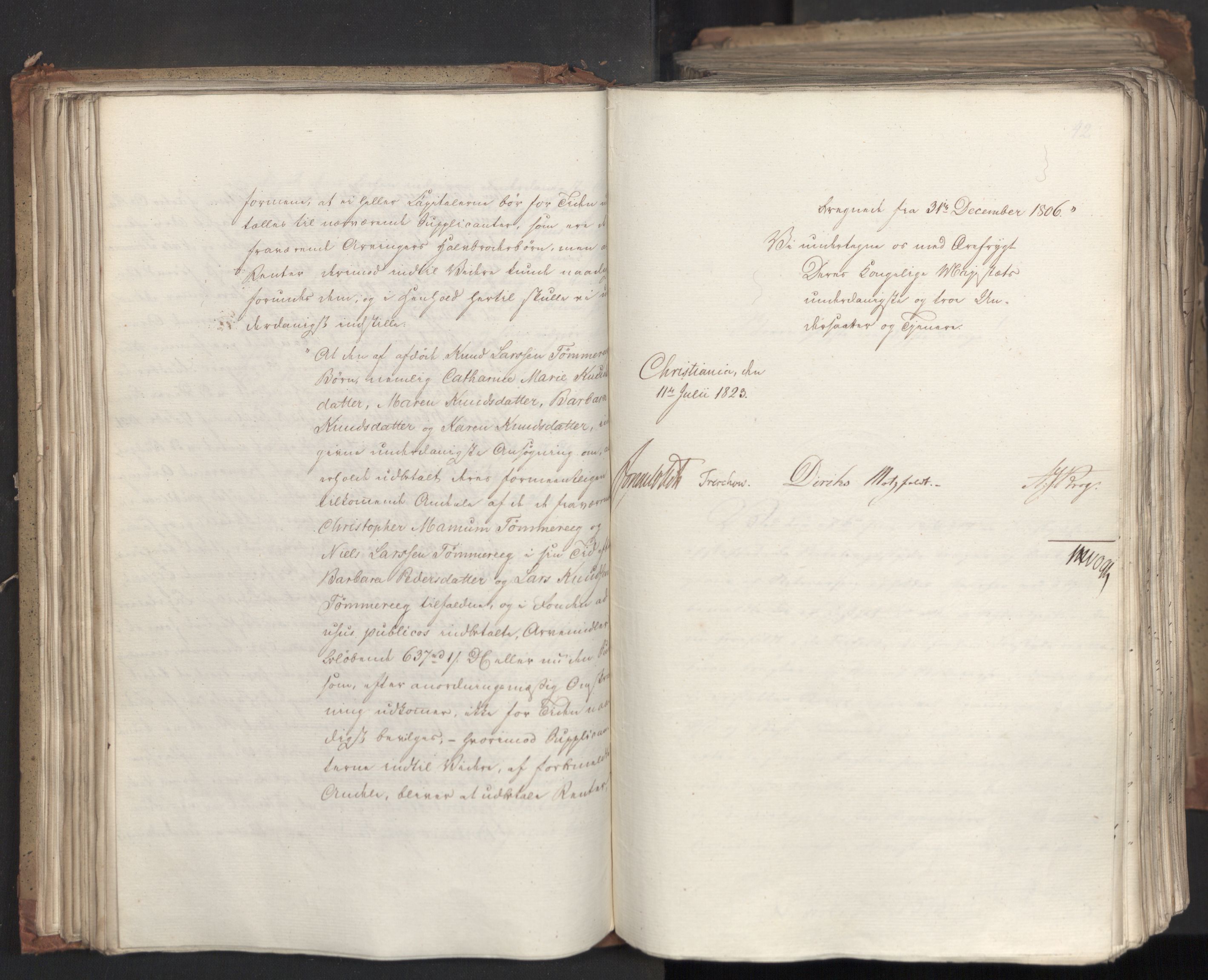 Statsrådsavdelingen i Stockholm, AV/RA-S-1003/D/Da/L0035: Regjeringsinnstillinger nr. 541-840, 1823, p. 84