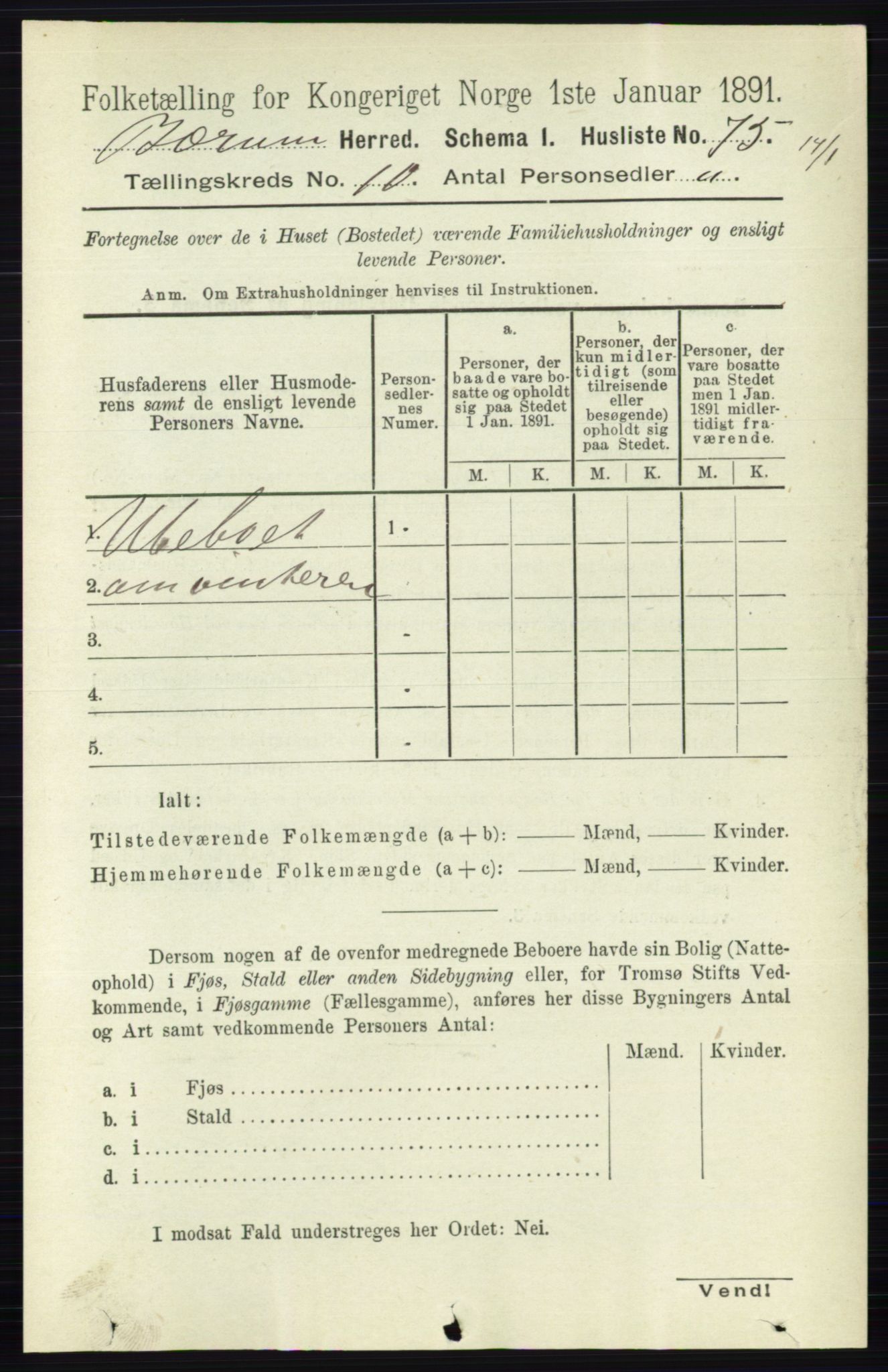 RA, 1891 census for 0219 Bærum, 1891, p. 6359