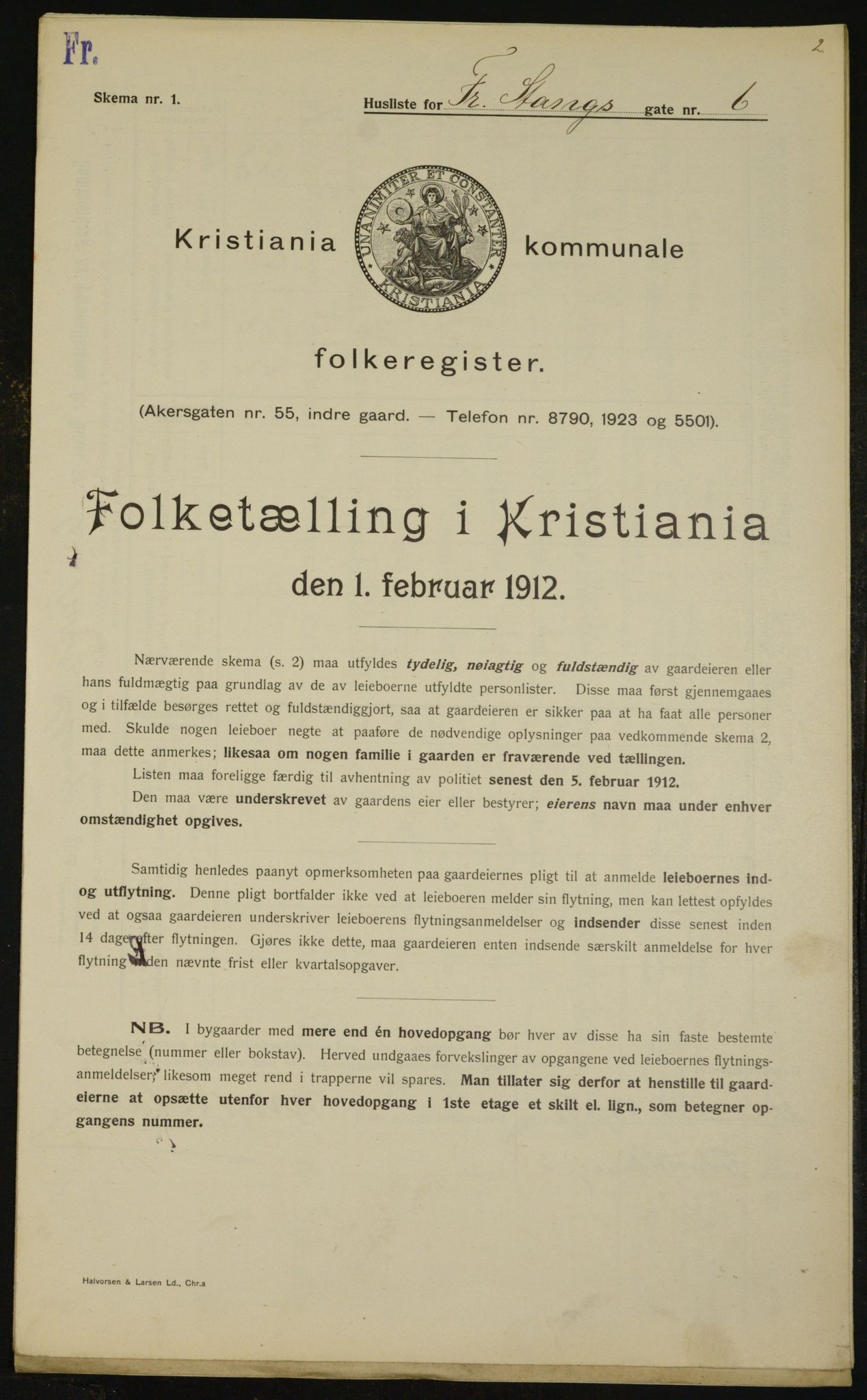 OBA, Municipal Census 1912 for Kristiania, 1912, p. 26624