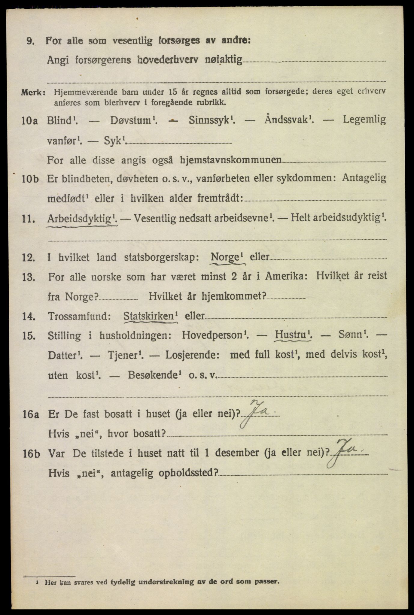 SAH, 1920 census for Trysil, 1920, p. 7894