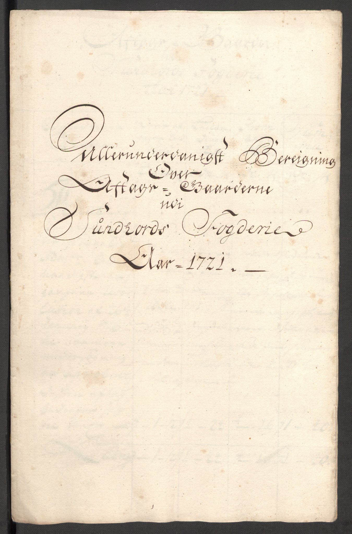 Rentekammeret inntil 1814, Reviderte regnskaper, Fogderegnskap, AV/RA-EA-4092/R48/L3000: Fogderegnskap Sunnhordland og Hardanger, 1721, p. 298