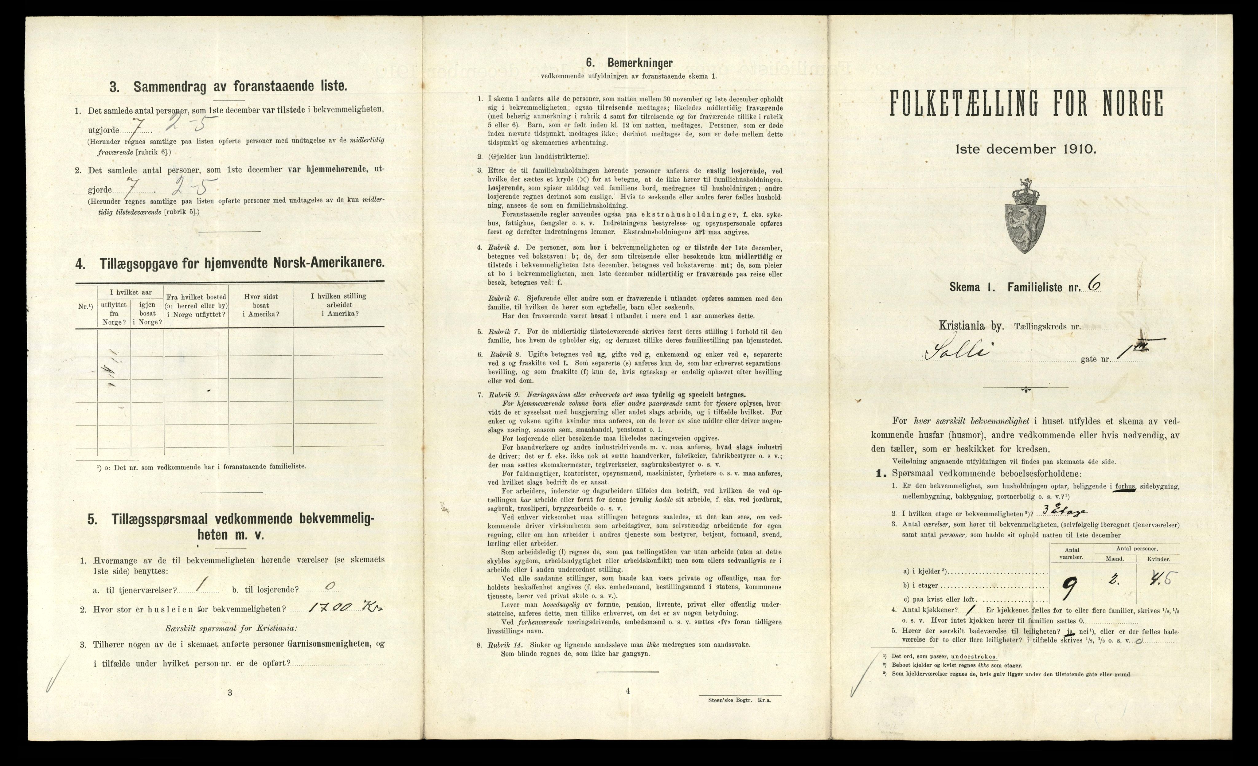 RA, 1910 census for Kristiania, 1910, p. 95099