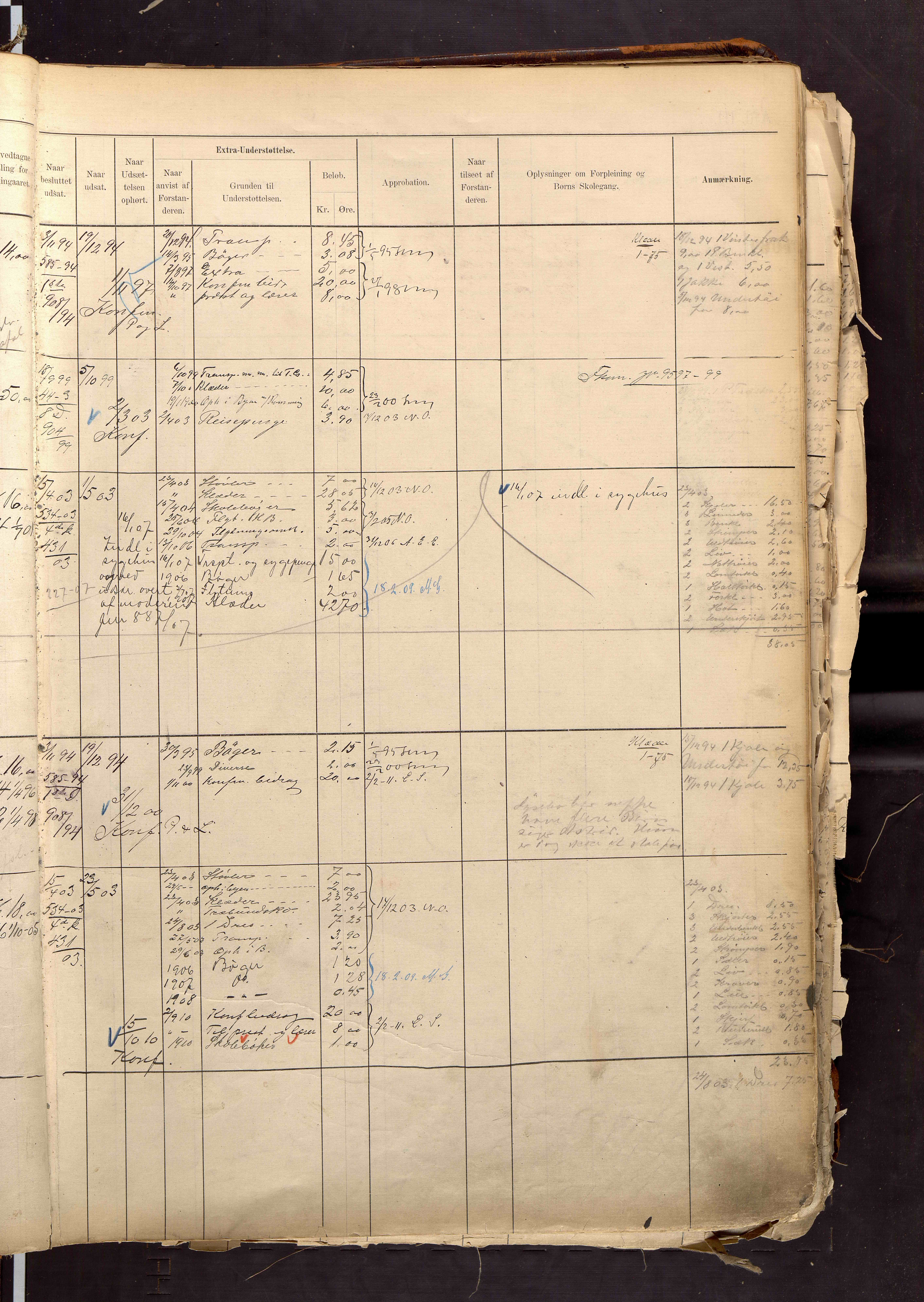 Fattigvesenet, OBA/A-20045/H/Hd/L0007: Manntallsprotokoll. Mnr. 1001-1604, 1897-1910, p. 63