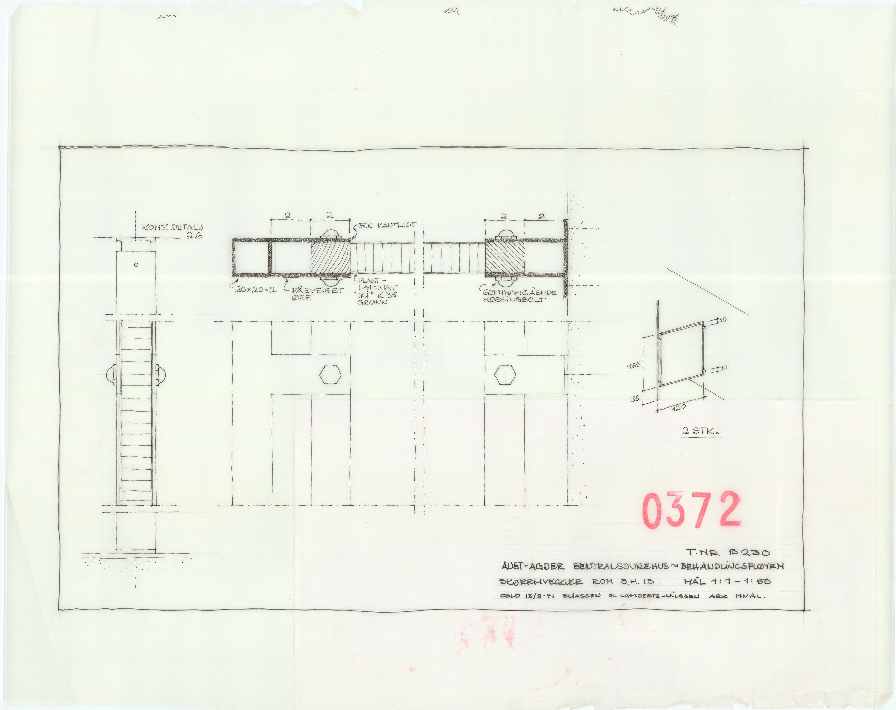 Eliassen og Lambertz-Nilssen Arkitekter, AAKS/PA-2983/T/T02/L0006: Tegningskogger 0372, 1967-1972, p. 20