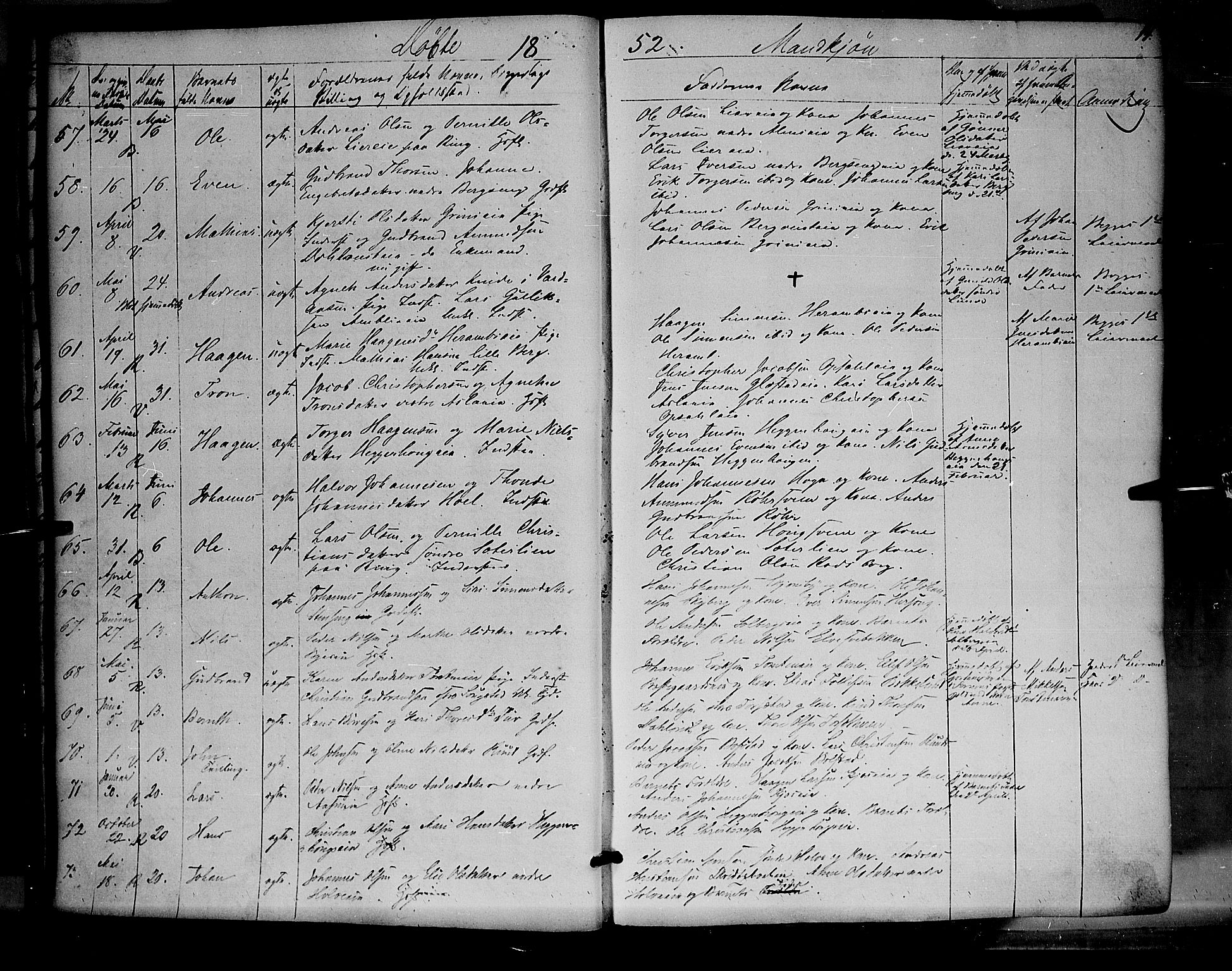 Ringsaker prestekontor, SAH/PREST-014/K/Ka/L0009: Parish register (official) no. 9, 1850-1860, p. 14