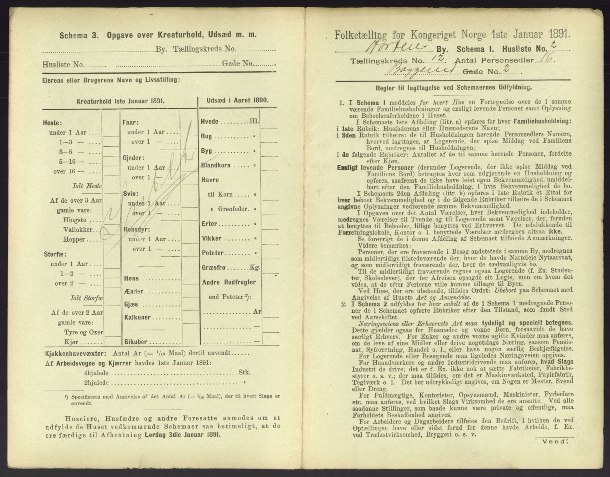 RA, 1891 census for 0703 Horten, 1891, p. 1359