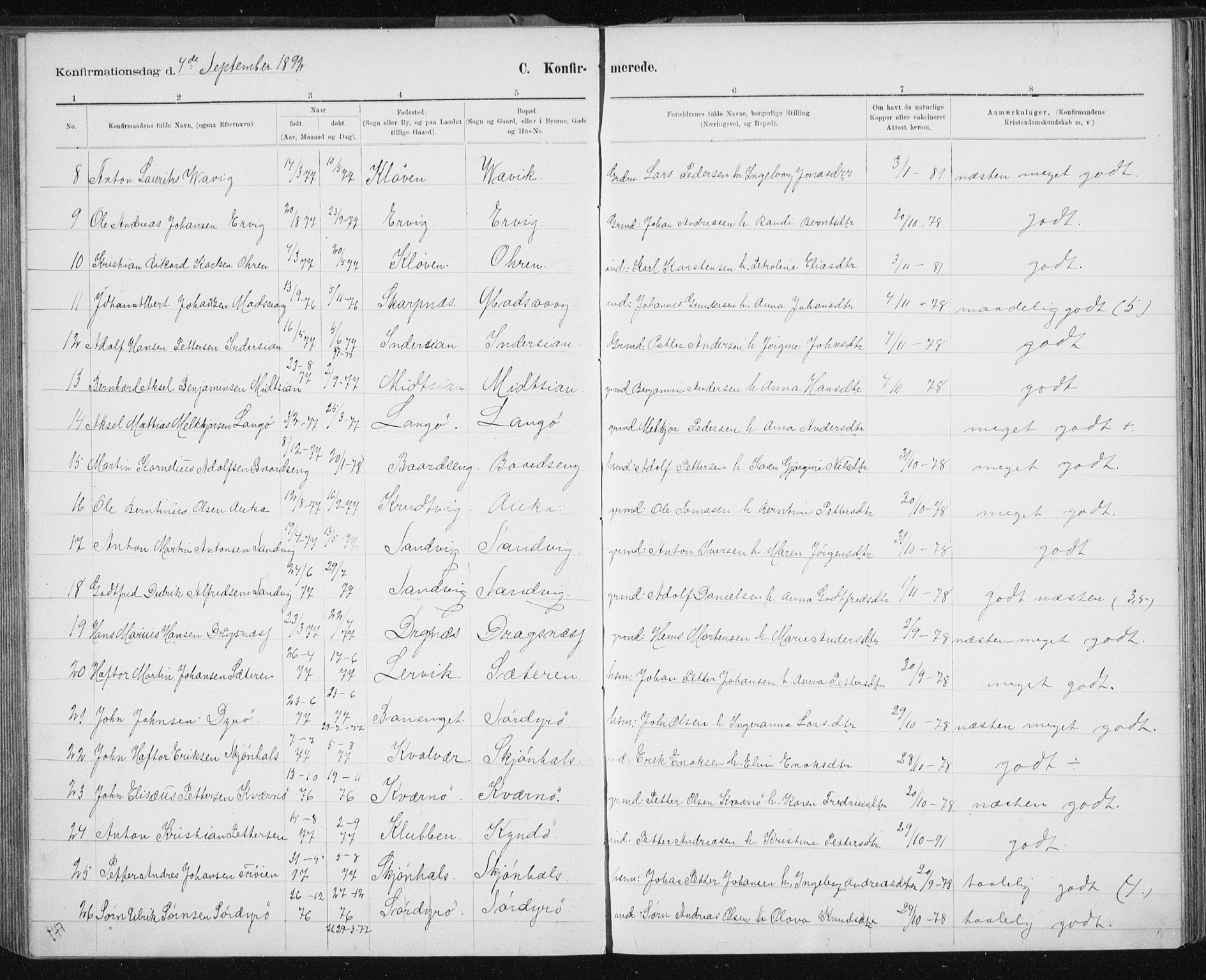 Ministerialprotokoller, klokkerbøker og fødselsregistre - Sør-Trøndelag, AV/SAT-A-1456/640/L0586: Parish register (copy) no. 640C03b, 1891-1908