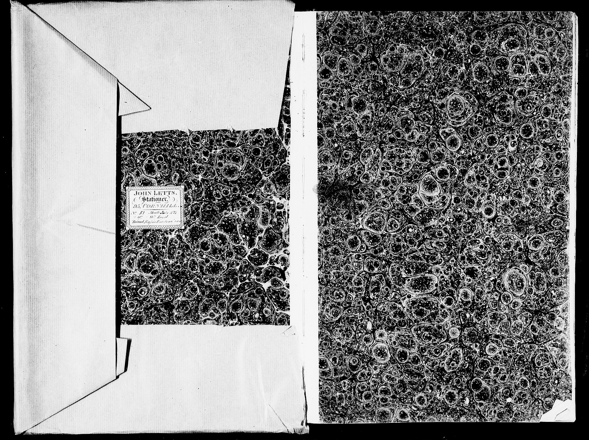 Modums Blaafarveværk, RA/PA-0157/G/Gd/Gda/L0163/0001: -- / Hovedbok, 1824-1826