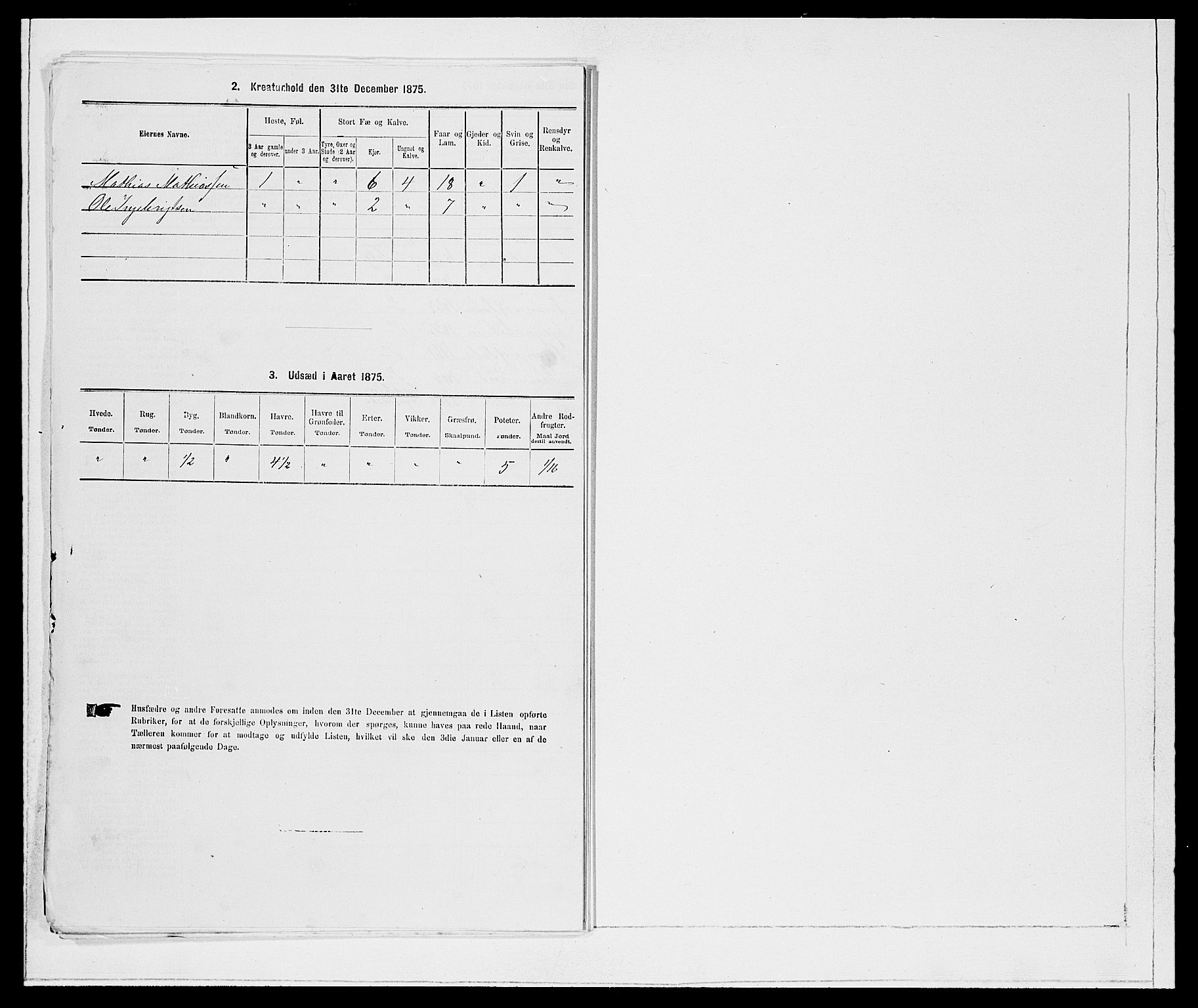 SAB, 1875 Census for 1443P Eid, 1875, p. 438