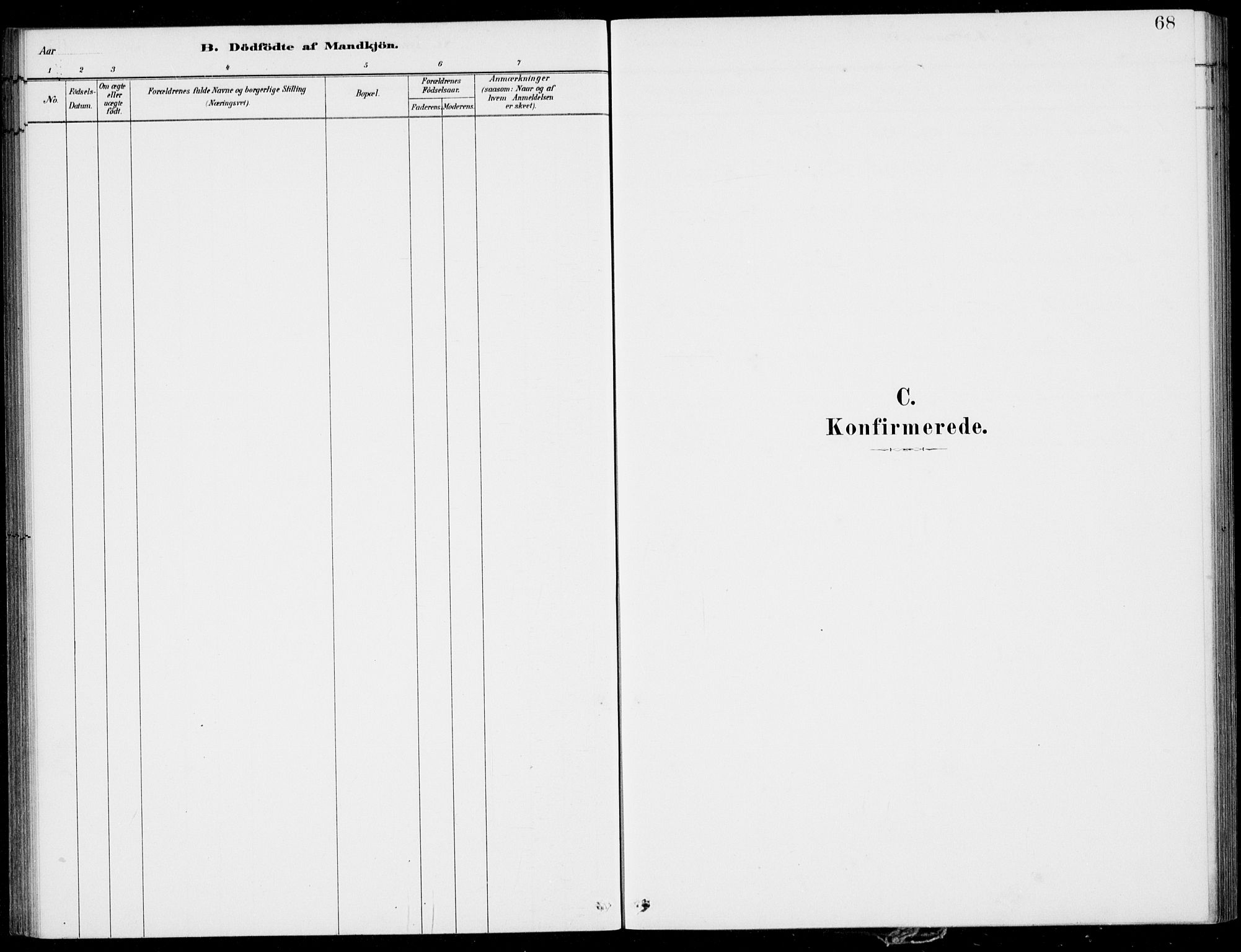 Førde sokneprestembete, SAB/A-79901/H/Haa/Haac/L0001: Parish register (official) no. C  1, 1881-1920, p. 68