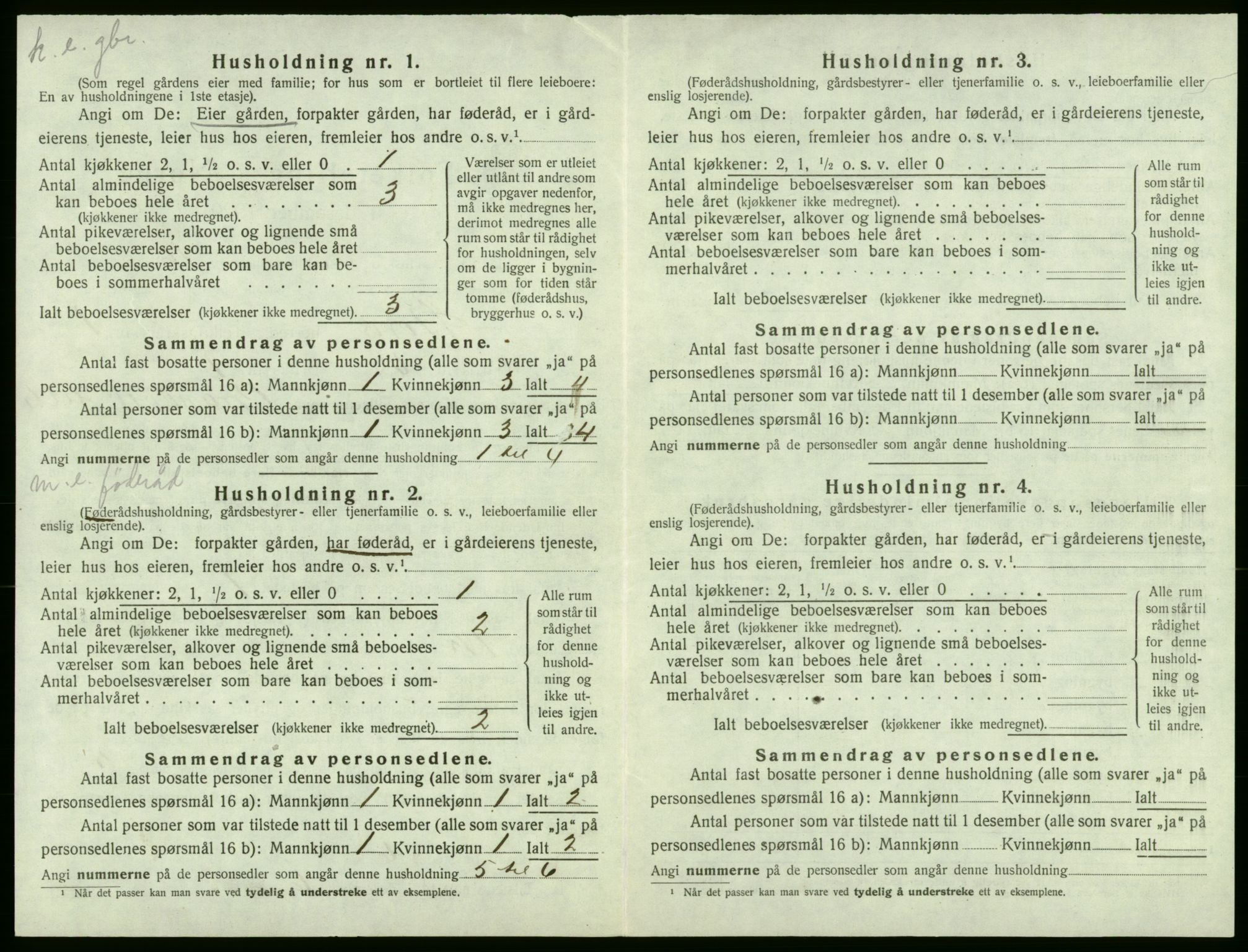 SAB, 1920 census for Stord, 1920, p. 86