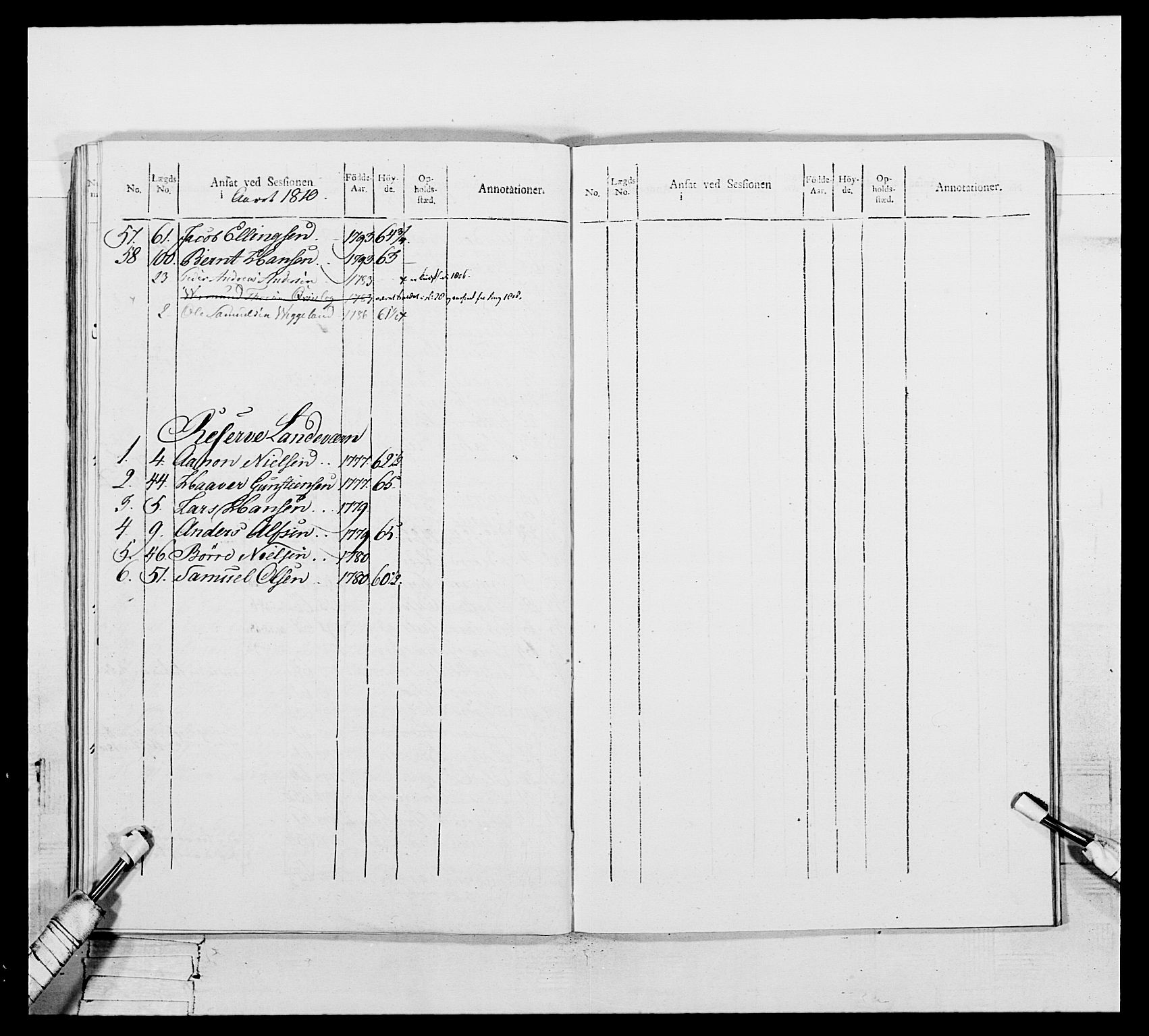 Generalitets- og kommissariatskollegiet, Det kongelige norske kommissariatskollegium, RA/EA-5420/E/Eh/L0111: Vesterlenske nasjonale infanteriregiment, 1810, p. 42