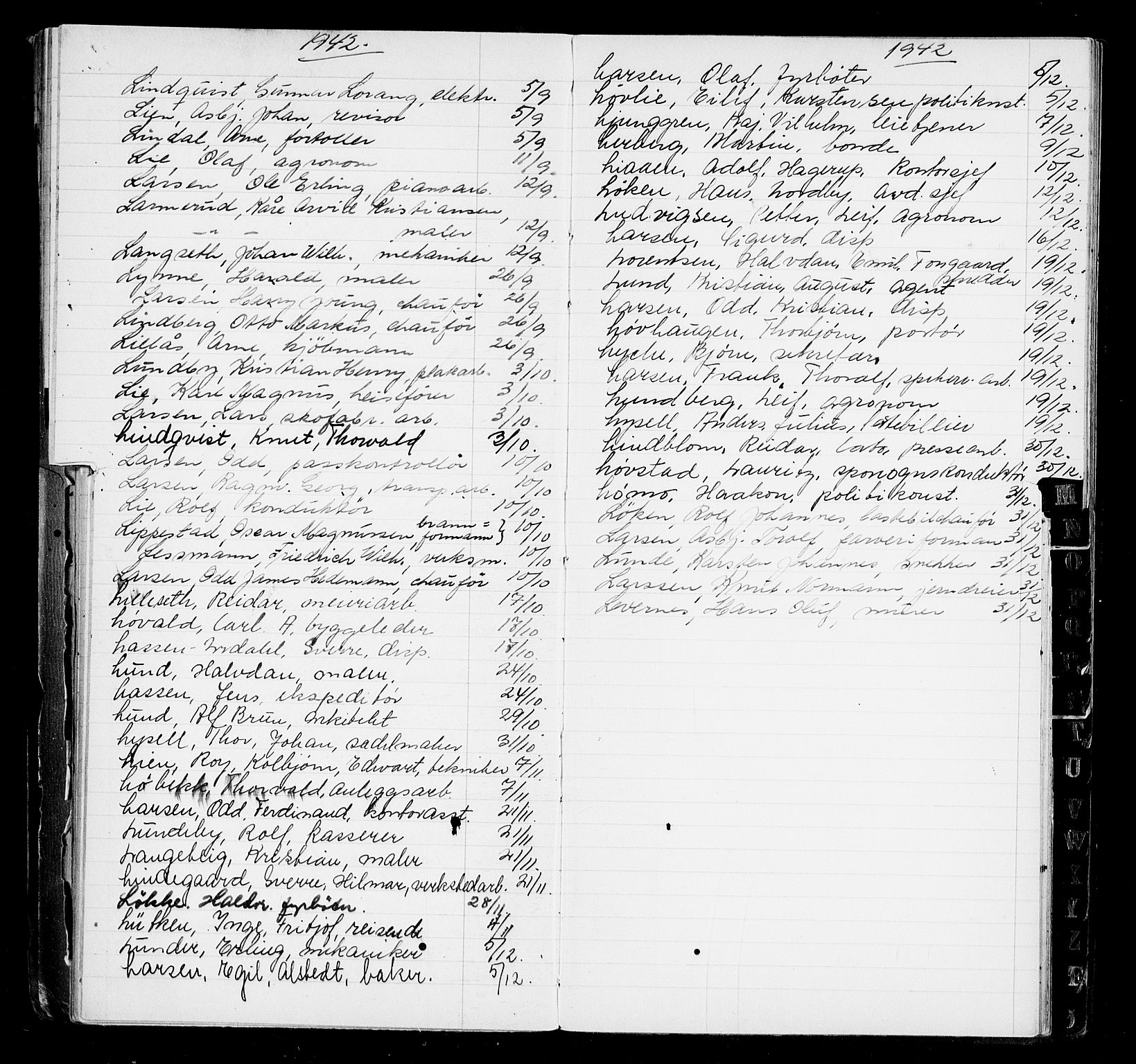 Oslo byfogd avd. I, AV/SAO-A-10220/L/La/L0005: Vigselsregister, 1937-1942, p. 80