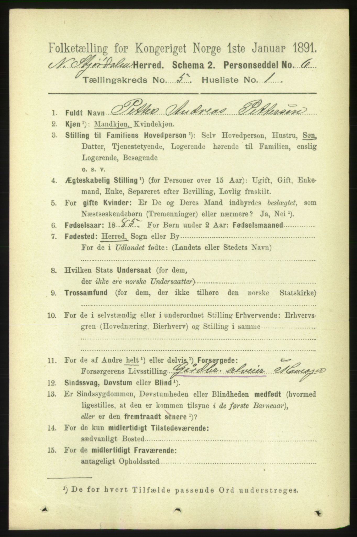 RA, 1891 census for 1714 Nedre Stjørdal, 1891, p. 2035