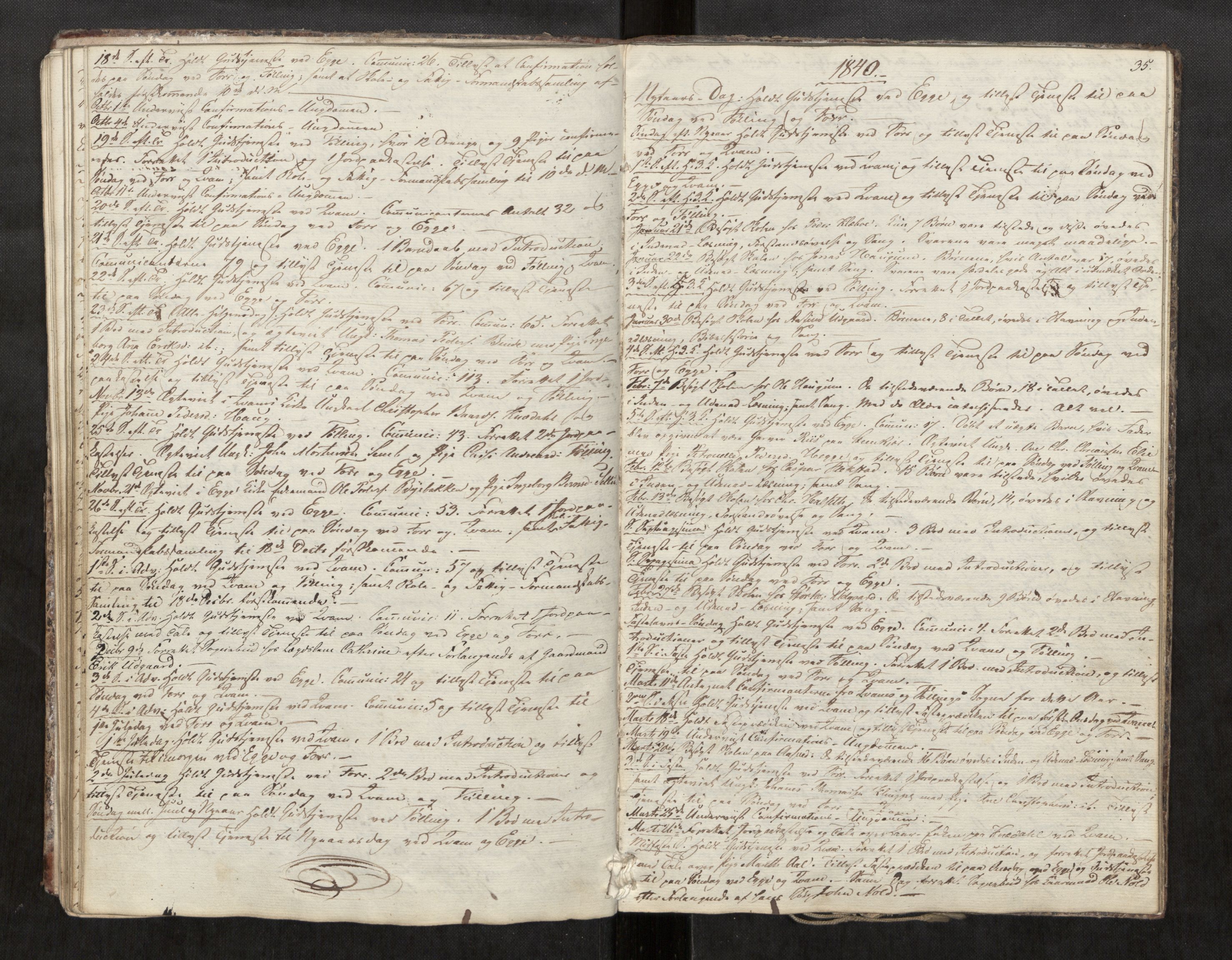 Stod sokneprestkontor, AV/SAT-A-1164/2/I/I1/I1d/L0001: Curate's parish register no. 1, 1827-1849, p. 35