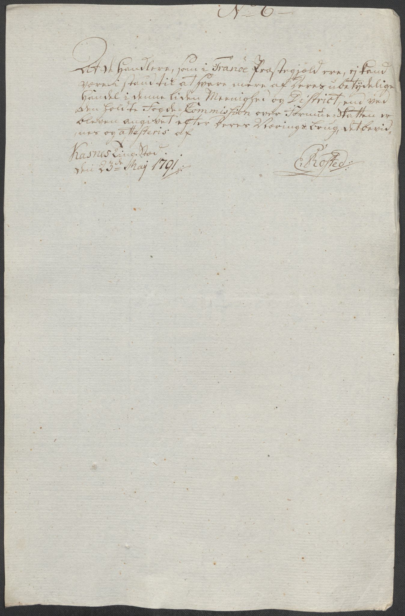 Rentekammeret inntil 1814, Reviderte regnskaper, Mindre regnskaper, AV/RA-EA-4068/Rf/Rfe/L0042:  Senja og Troms fogderi, 1789, p. 40