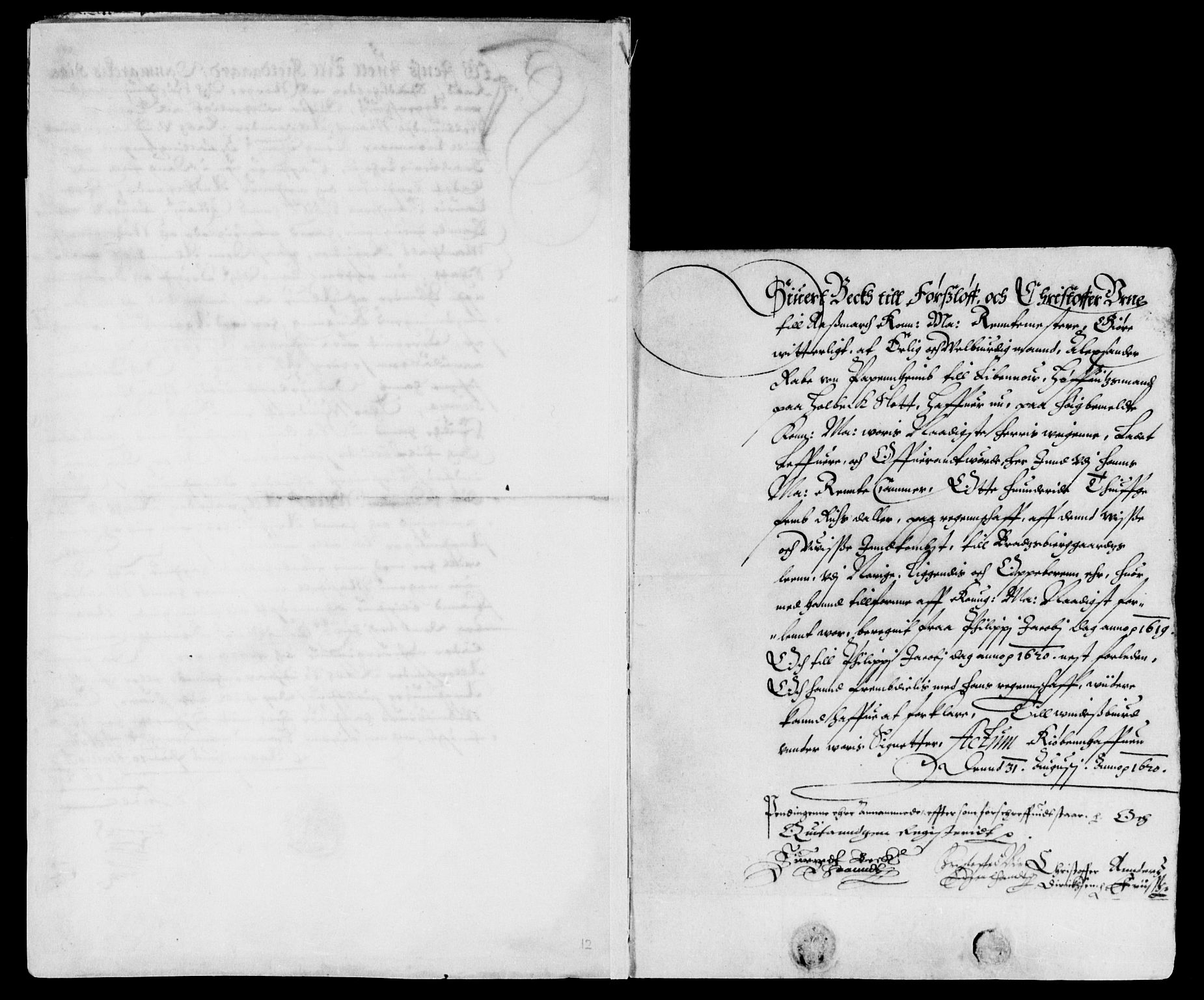 Rentekammeret inntil 1814, Reviderte regnskaper, Lensregnskaper, AV/RA-EA-5023/R/Rb/Rbp/L0006: Bratsberg len, 1619-1621