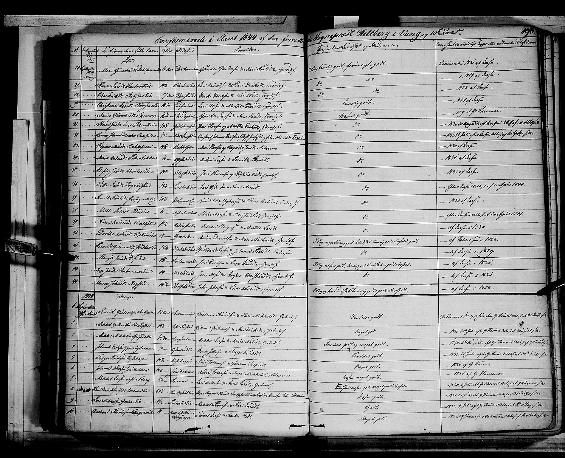 Vang prestekontor, Hedmark, AV/SAH-PREST-008/H/Ha/Haa/L0010: Parish register (official) no. 10, 1841-1855, p. 196