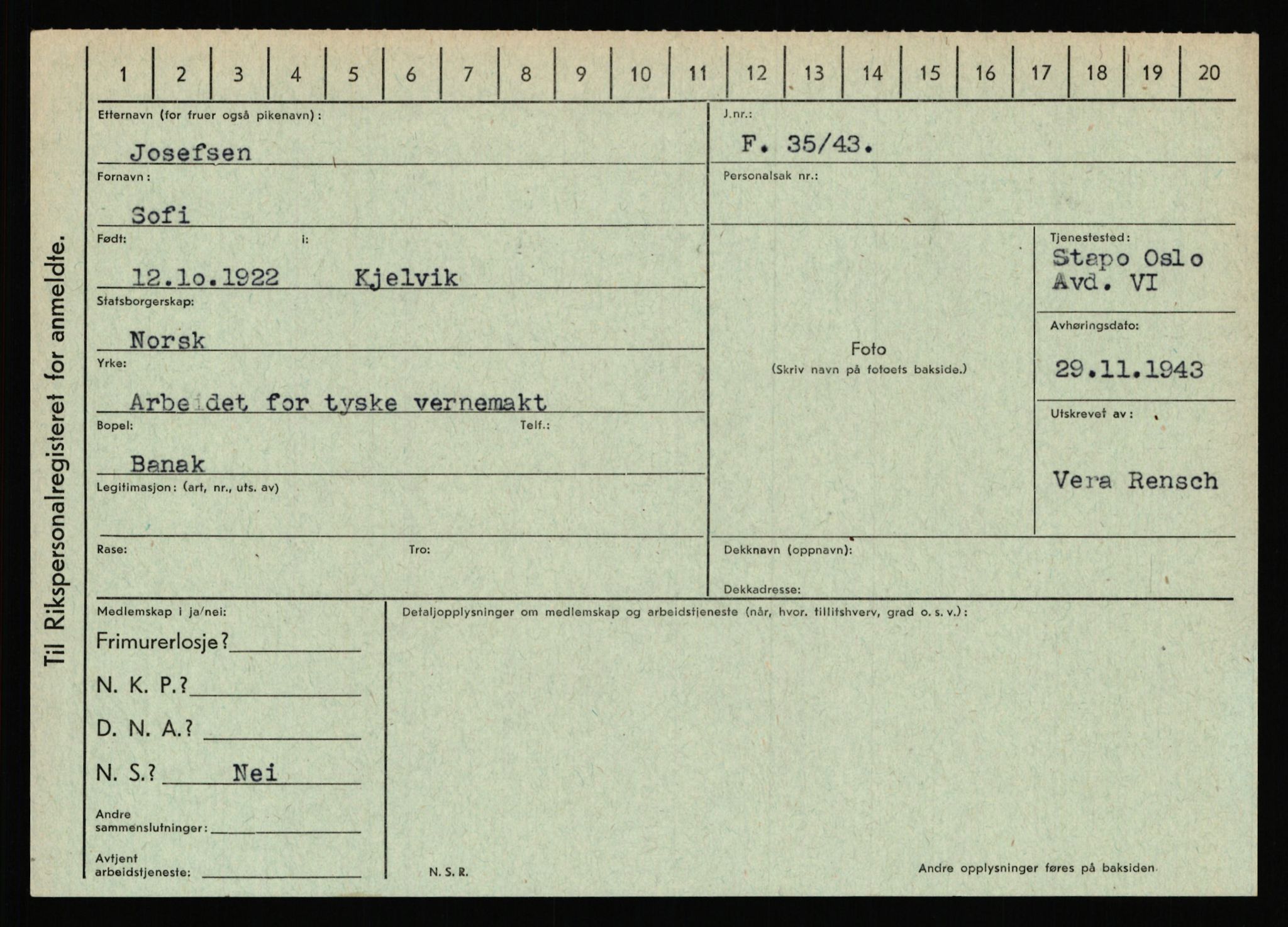 Statspolitiet - Hovedkontoret / Osloavdelingen, AV/RA-S-1329/C/Ca/L0008: Johan(nes)sen - Knoph, 1943-1945, p. 2483