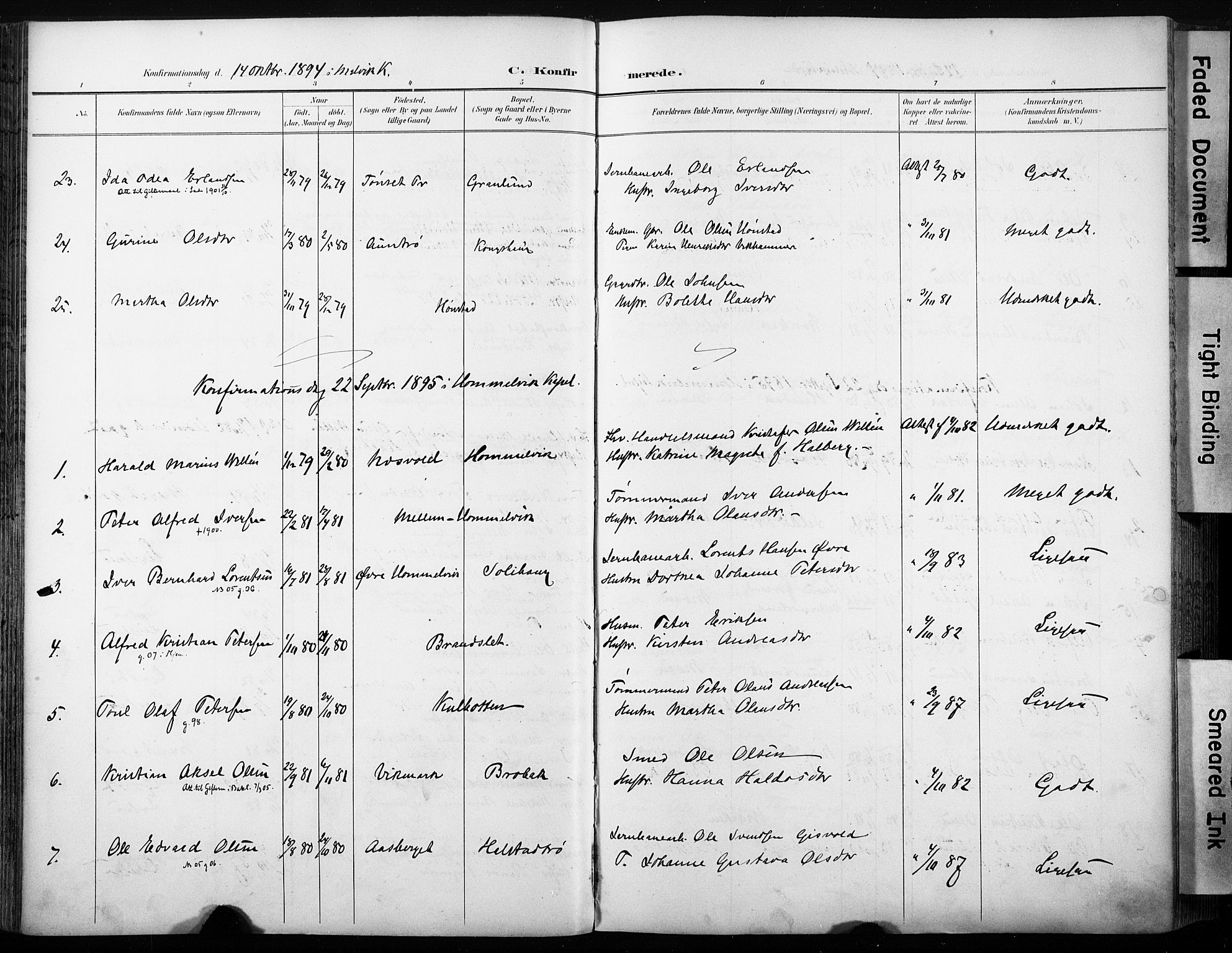 Ministerialprotokoller, klokkerbøker og fødselsregistre - Sør-Trøndelag, AV/SAT-A-1456/616/L0411: Parish register (official) no. 616A08, 1894-1906