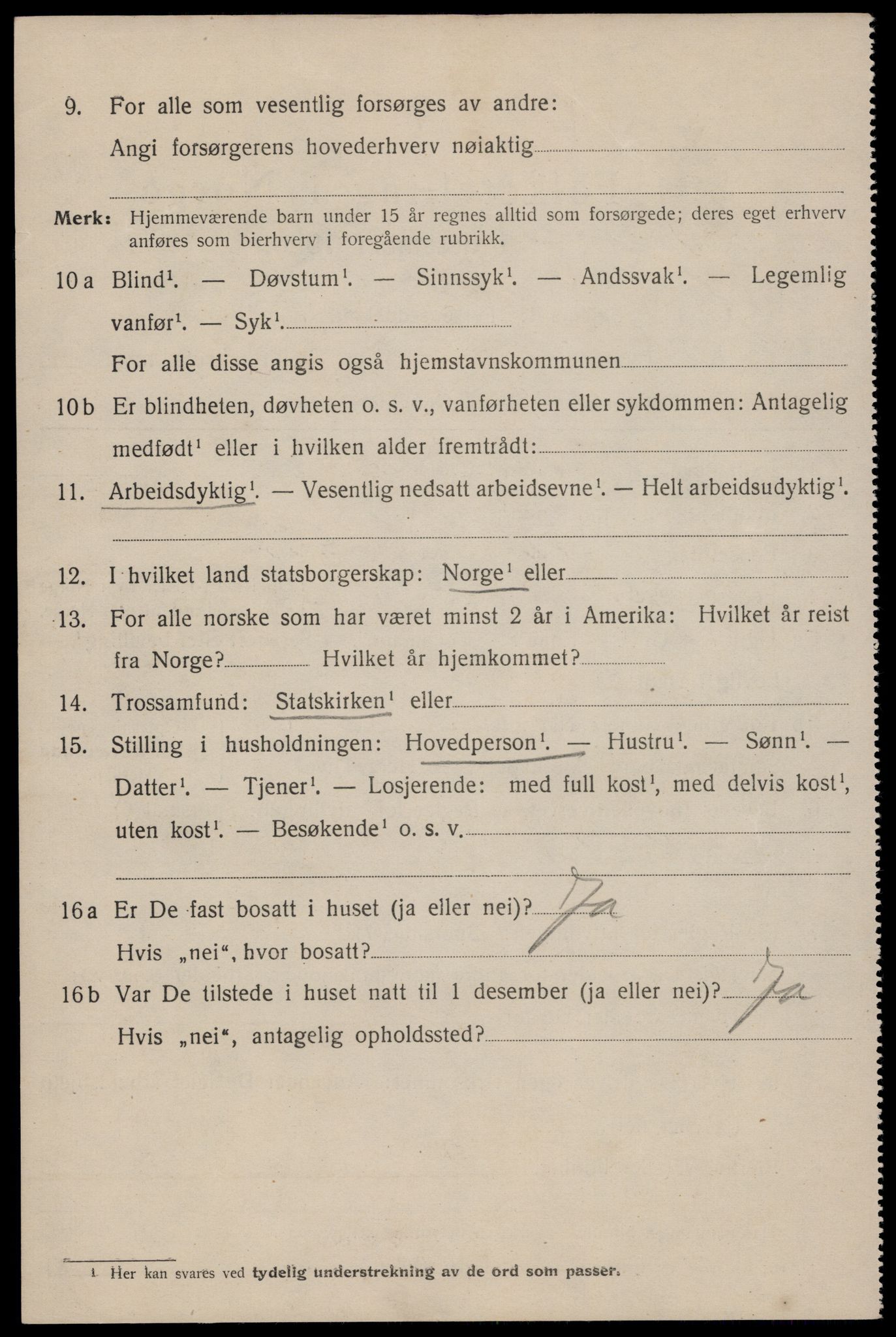 SAST, 1920 census for Egersund town, 1920, p. 8043