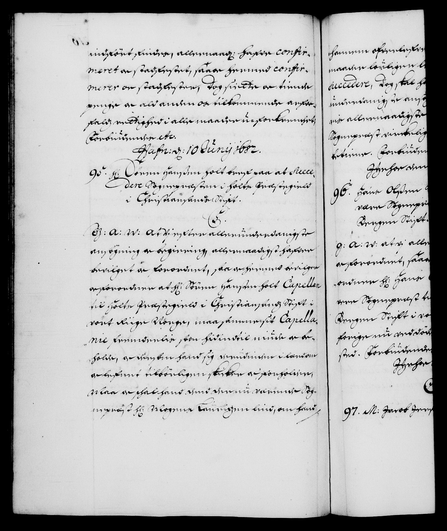 Danske Kanselli 1572-1799, RA/EA-3023/F/Fc/Fca/Fcaa/L0013: Norske registre (mikrofilm), 1681-1684, p. 216b