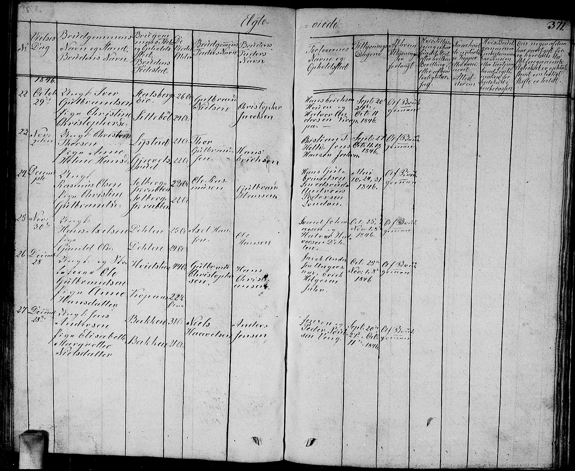 Enebakk prestekontor Kirkebøker, SAO/A-10171c/G/Ga/L0003: Parish register (copy) no. I 3, 1833-1849, p. 371