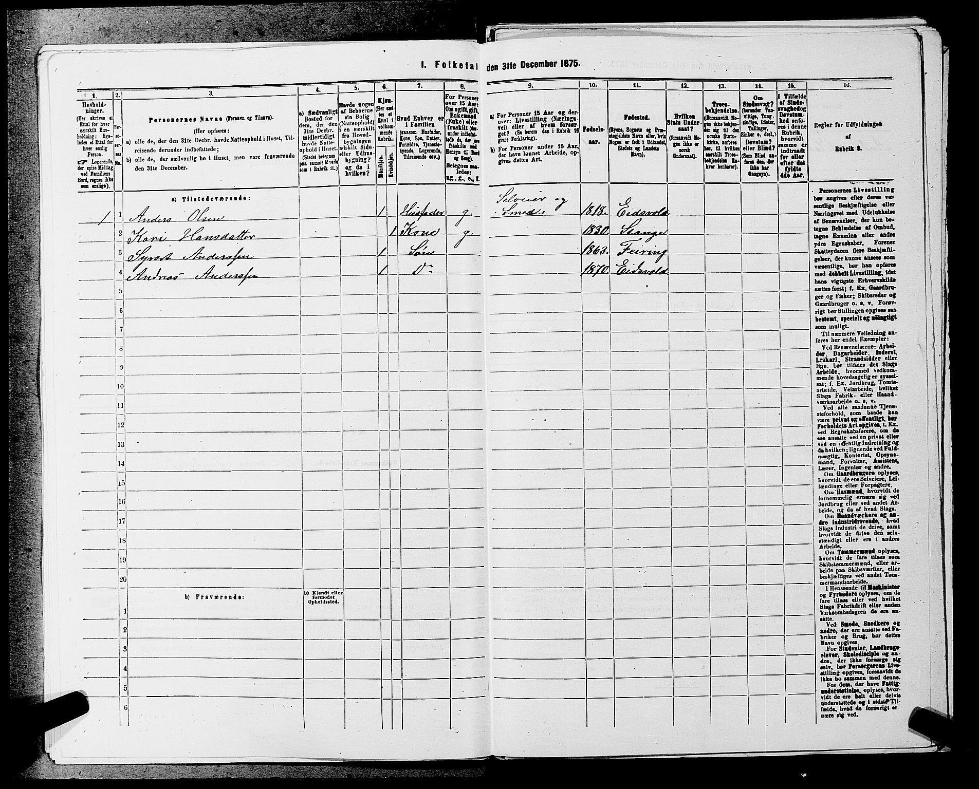 RA, 1875 census for 0237P Eidsvoll, 1875, p. 2293